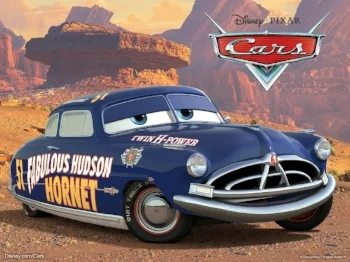 3 time piston cup winner, Doc Hudson in Cars (Pixar 2006)