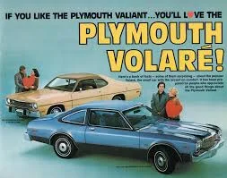 Out with the old, In with the new (Plymouth advert circa 1976)