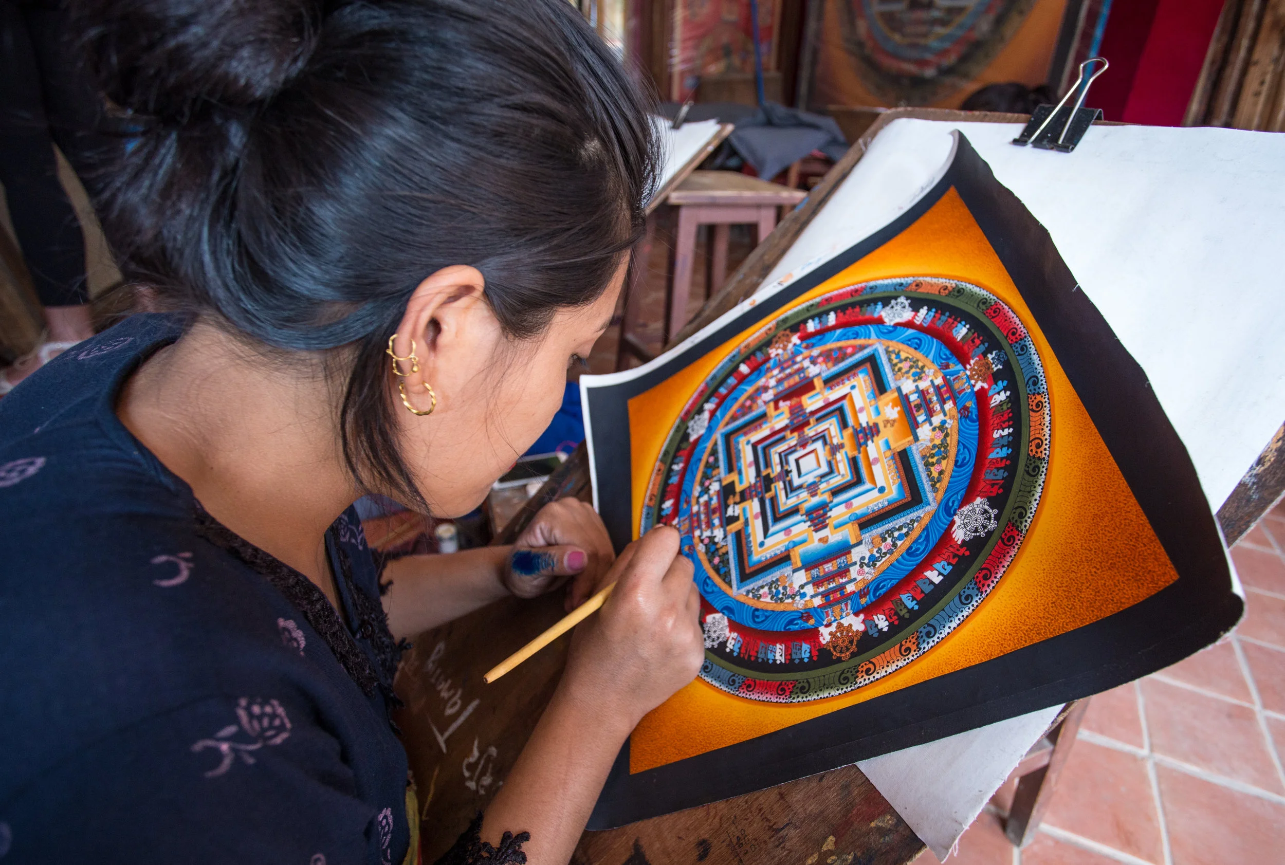 Mandala painting school, Baktipur