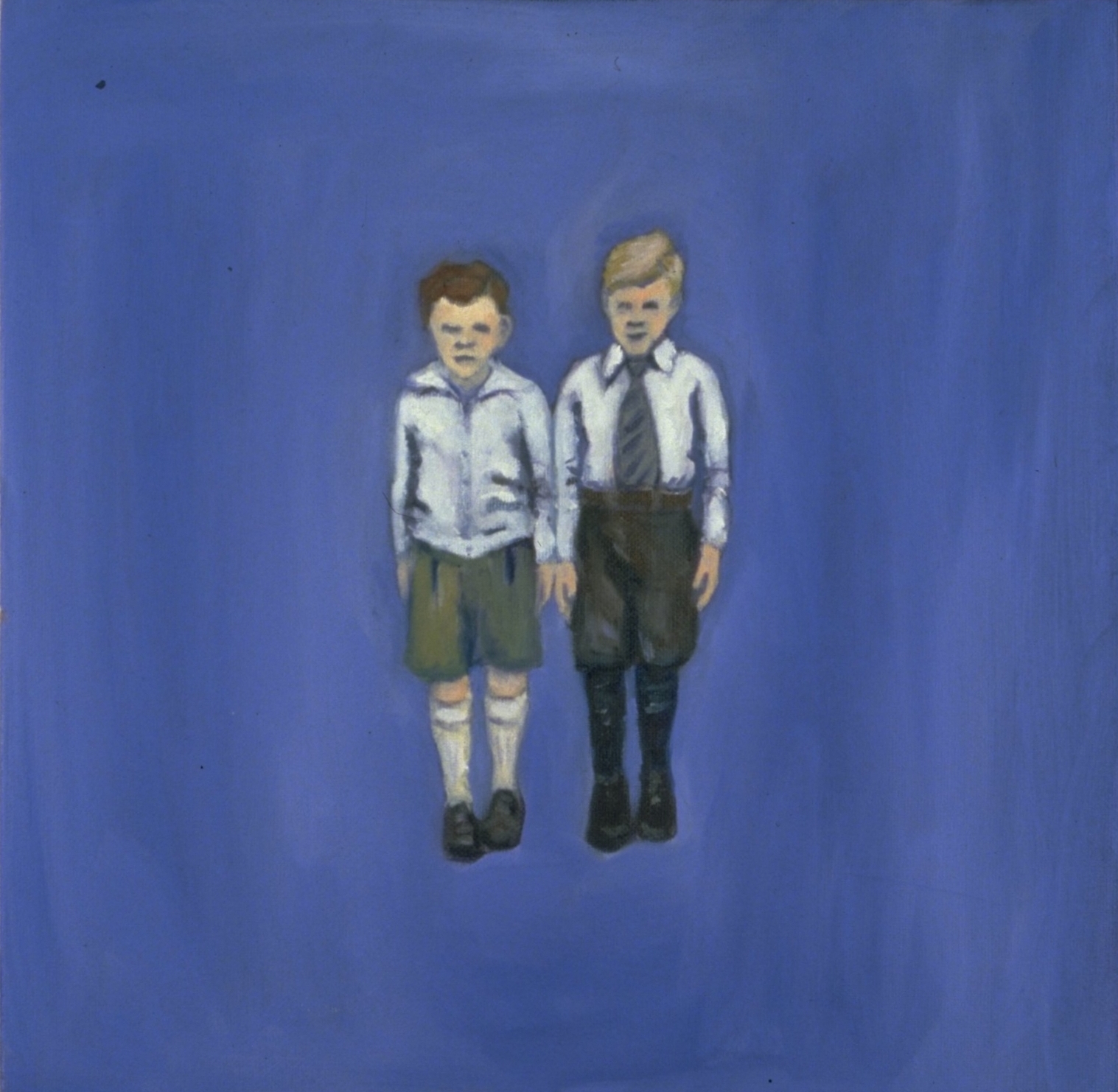 Two Boys, Oil, 20 x 20"