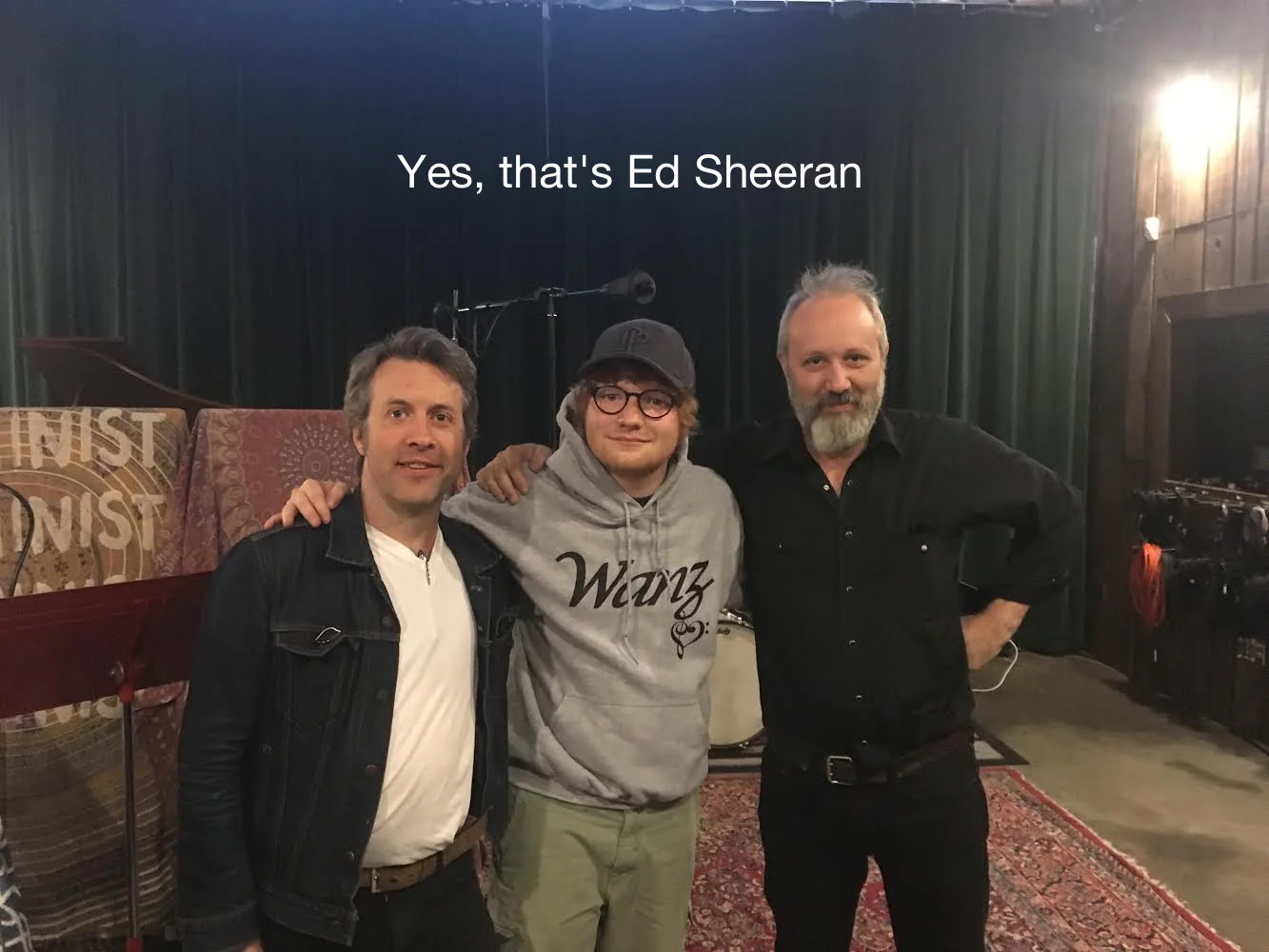 Yes that's Ed Sheeran at Seismic Sean Flora steve murray.jpg