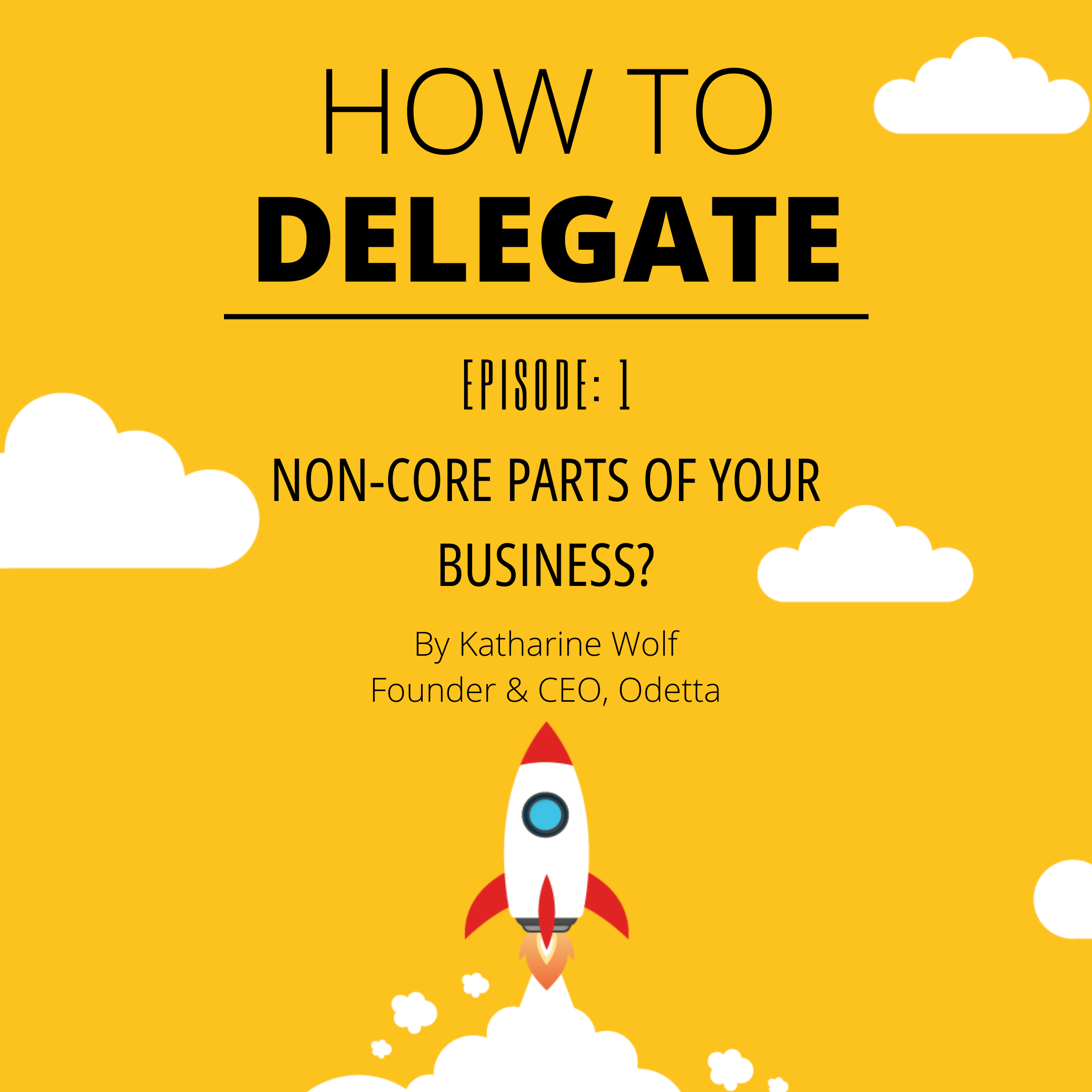 Episode: 1 — How to Delegate: Non-Core Parts of Your Business?
