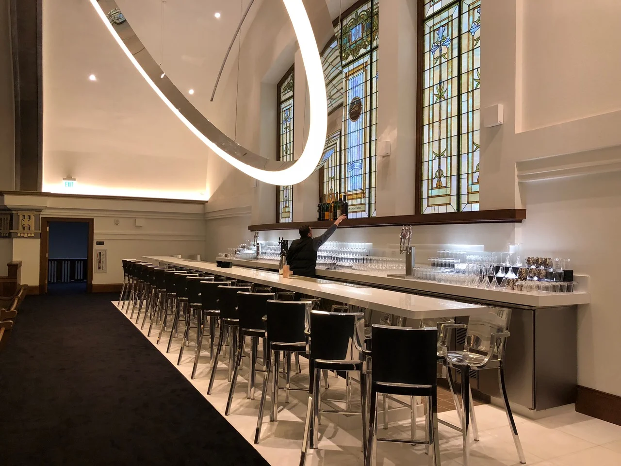 The bar at the Sanctuary. (Photo by Clair Enlow)