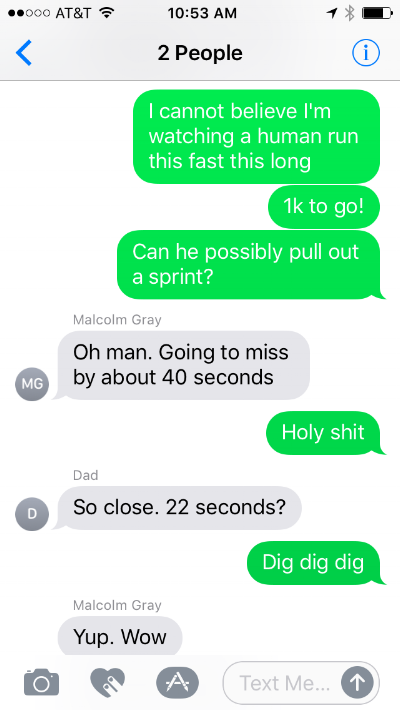 Middle of the night texting with Dad and Malcolm. 