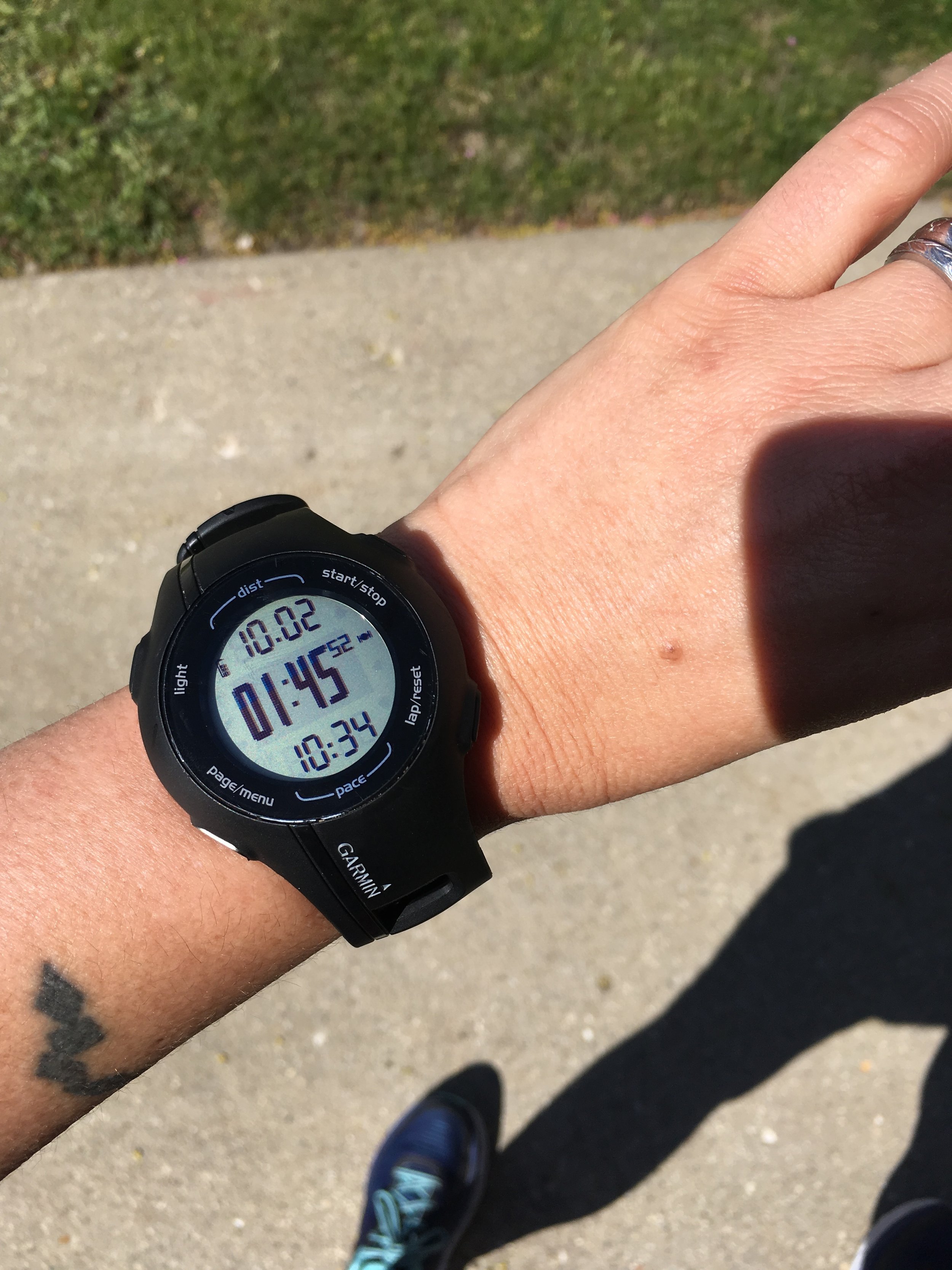 By the time 1:45 had passed for EK, he was at 35 K.