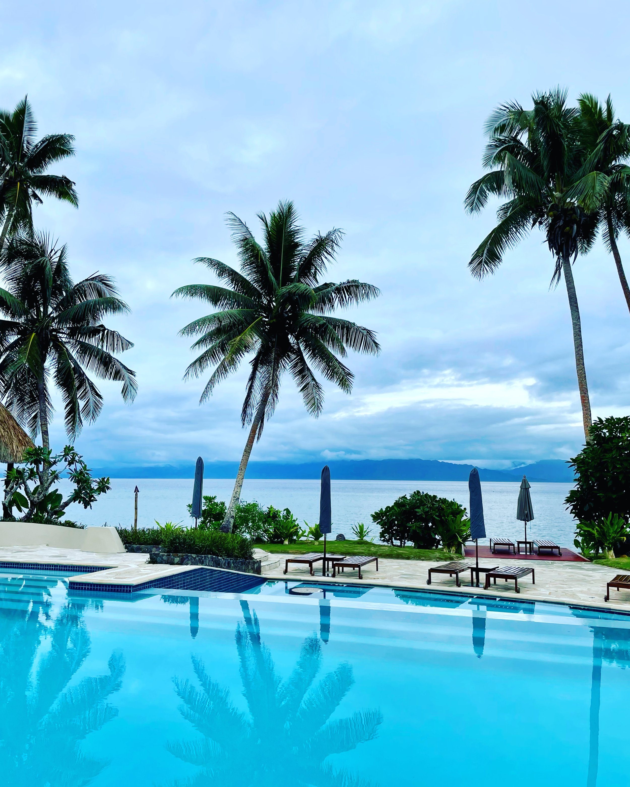 Copy of Poolside reflections at Jean-Michel Cousteau Resort .JPG