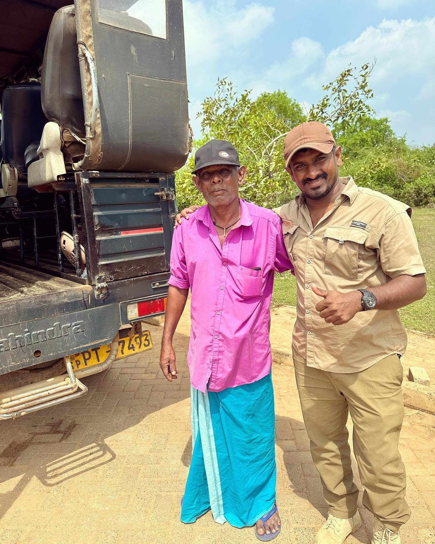 Guides posing on safari in Sri Lanka.jpeg