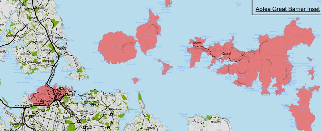 Waitematā  &amp; Gulf Ward Map