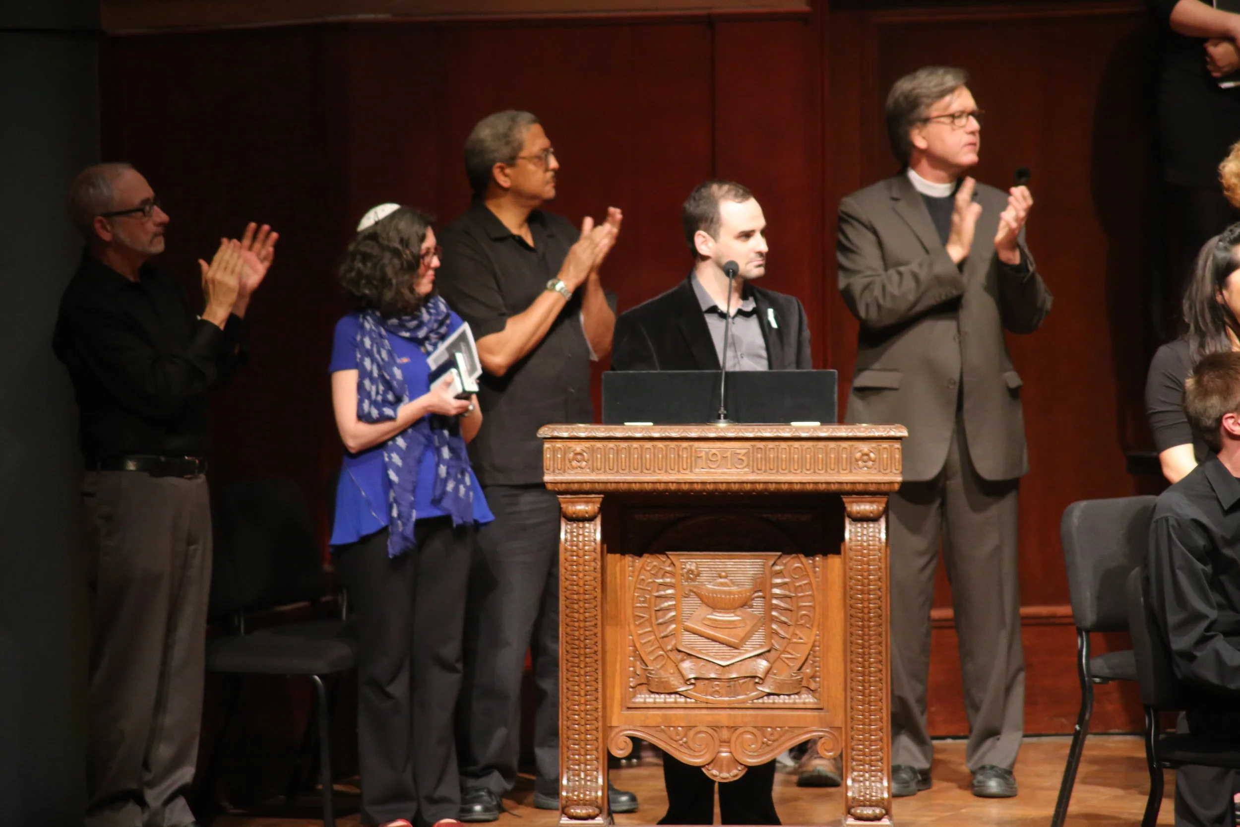 Austin speaking at the Requiem for Orlando