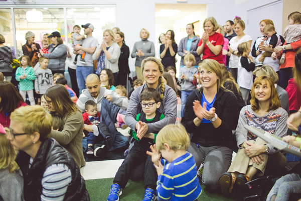 Families at the Lee Ann Britain Infant Development Center learn that the program will soon have a new home in the B.E. Smith Children's Center