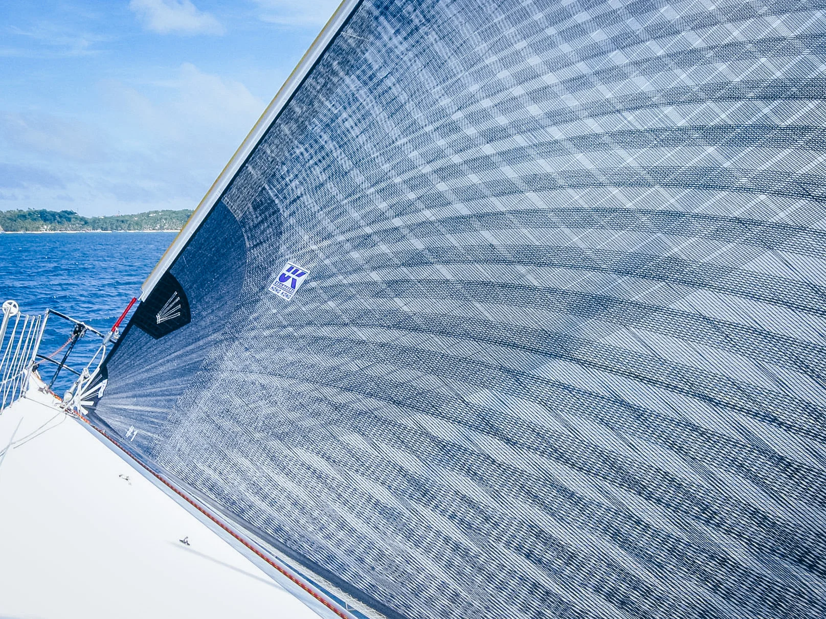Racing Titanium Genoa close up.