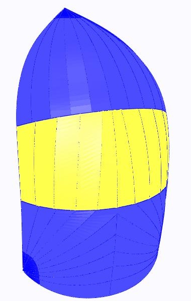UK Sailmakers Ensign spinnaker panel layout