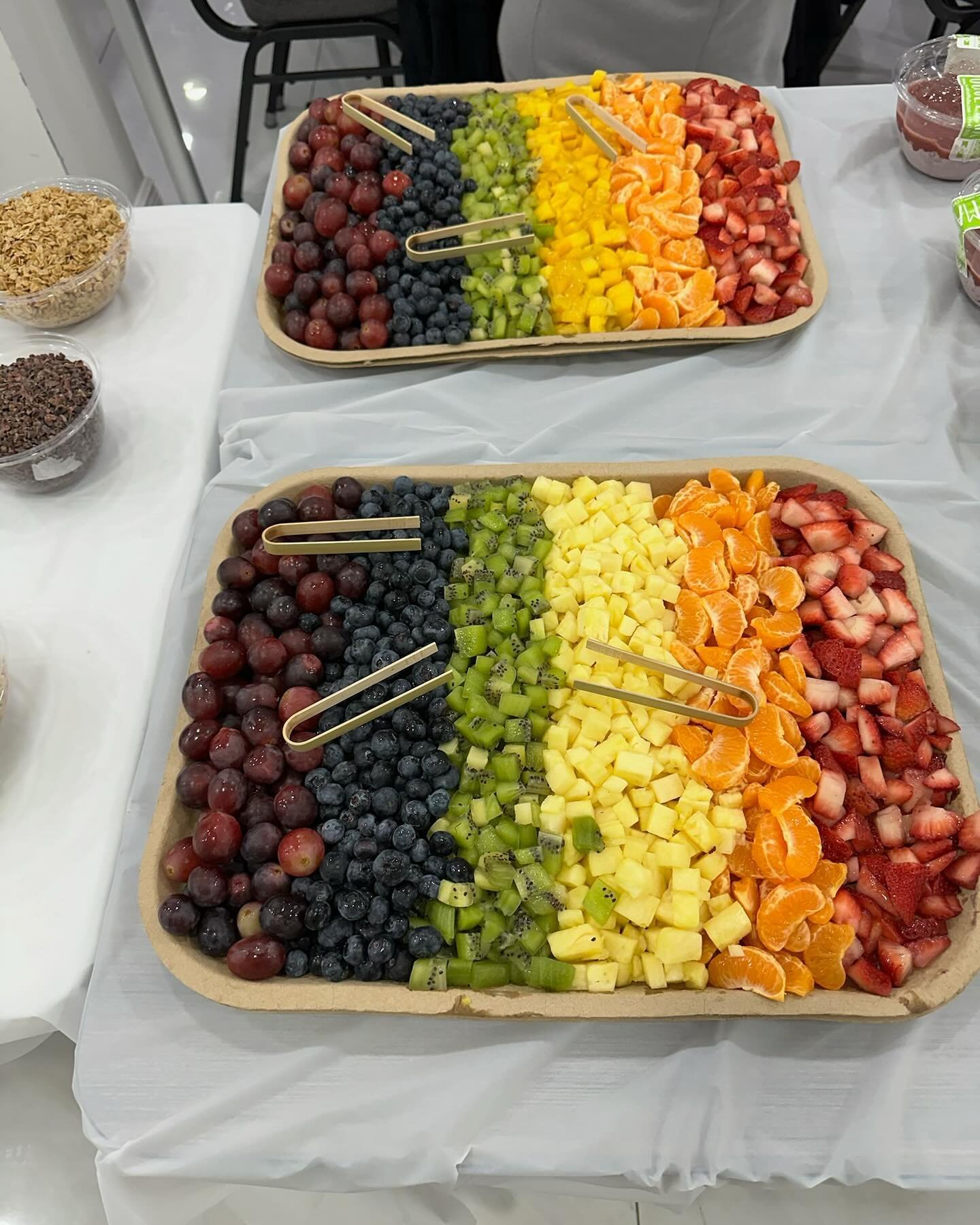 Yes, we cater! 
If you&rsquo;ve never been to a party where you can make your own a&ccedil;a&iacute; bowl, you might want to consider any excuse to throw a party just to do it! 

A&ccedil;a&iacute; bowls are the perfect yummy, healthy way to enjoy wh
