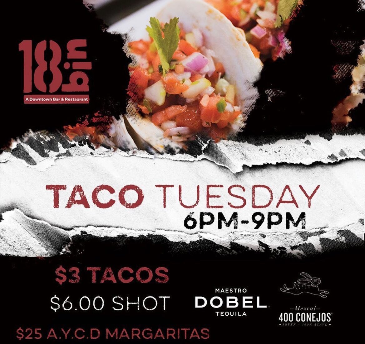 🌮 🌮 $3 Tacos, $6 shots, and $25 AYCD margaritas at @18binlv 

#theartsfactory #theartsfactorylv #vegasfood #vegaseats #dtlv #dtlvfans #downtownvegas #lasvegas #702 #18b #artsdistrictlv #vegas #vegasartscene #vegasbar #shopsmall #supportlocal #vegas