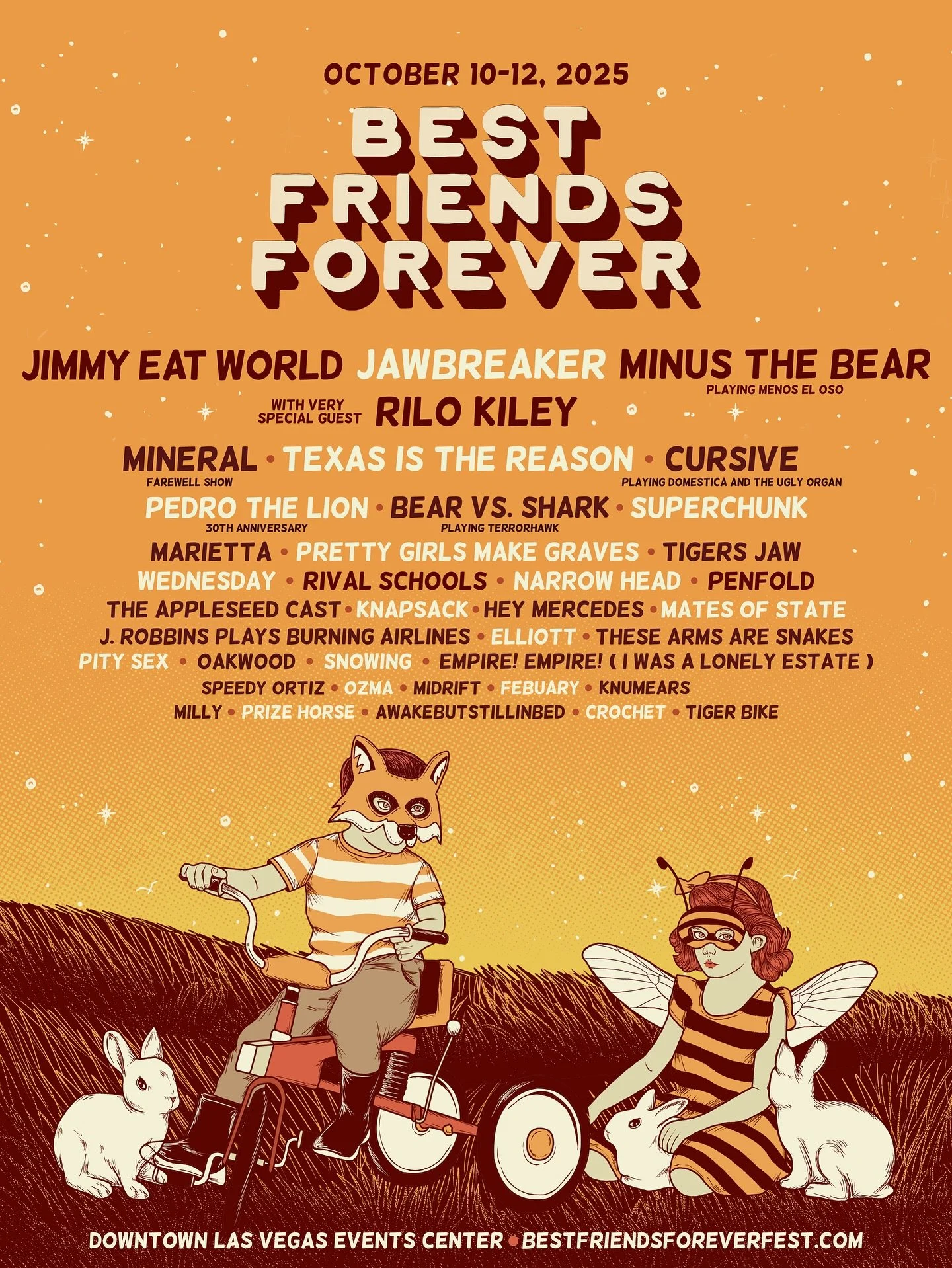 Best Friends Forever is coming to the Downtown Las Vegas Event Center, October 10th - 12th and we&rsquo;re giving way TWO pairs of 3-Day tickets to the festival!

Here&rsquo;s how to enter:
- Follow @dtlvarts  Follow @theartsfactorylv 
- Follow @best