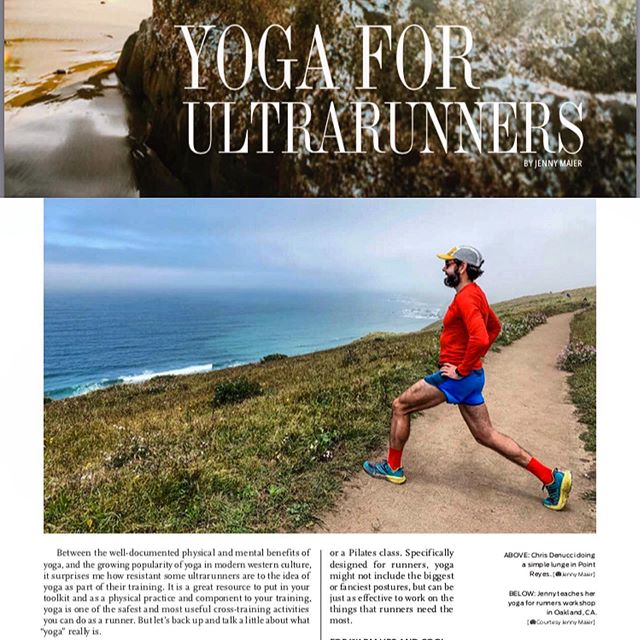 Big time! Check out Jenny&rsquo;s Yoga for ultrarunners article and me kicking off my male modeling career in the Sept 2019 issue of @ultrarunningmag! If you want more of this content, let @ultrarunningmag know!👌🏻
.
.
You don&rsquo;t have to be fle