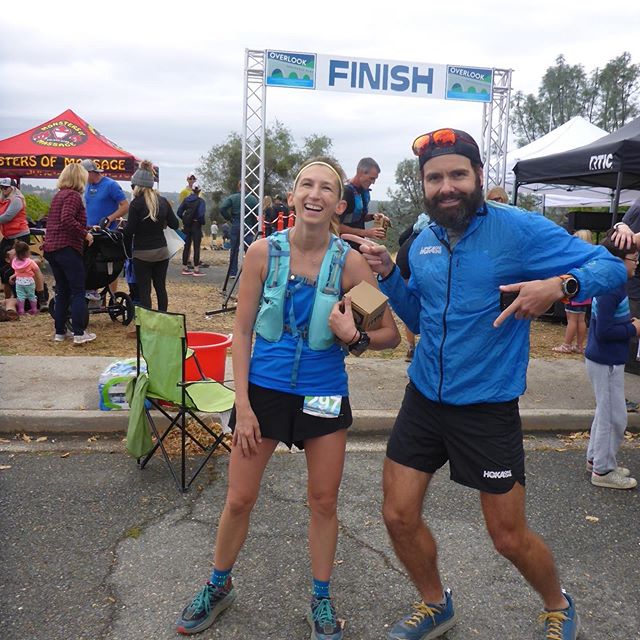 We got down at Overlook @epicenduranceevents this weekend! 🤙🏼
.
Jenny with a 50k PR (2nd in Age group!) and I snuck some speed out of these #ultralegs for a win in the 25k. 😳
.
Always fun to run around the Auburn, CA trails and hang with the Aubur