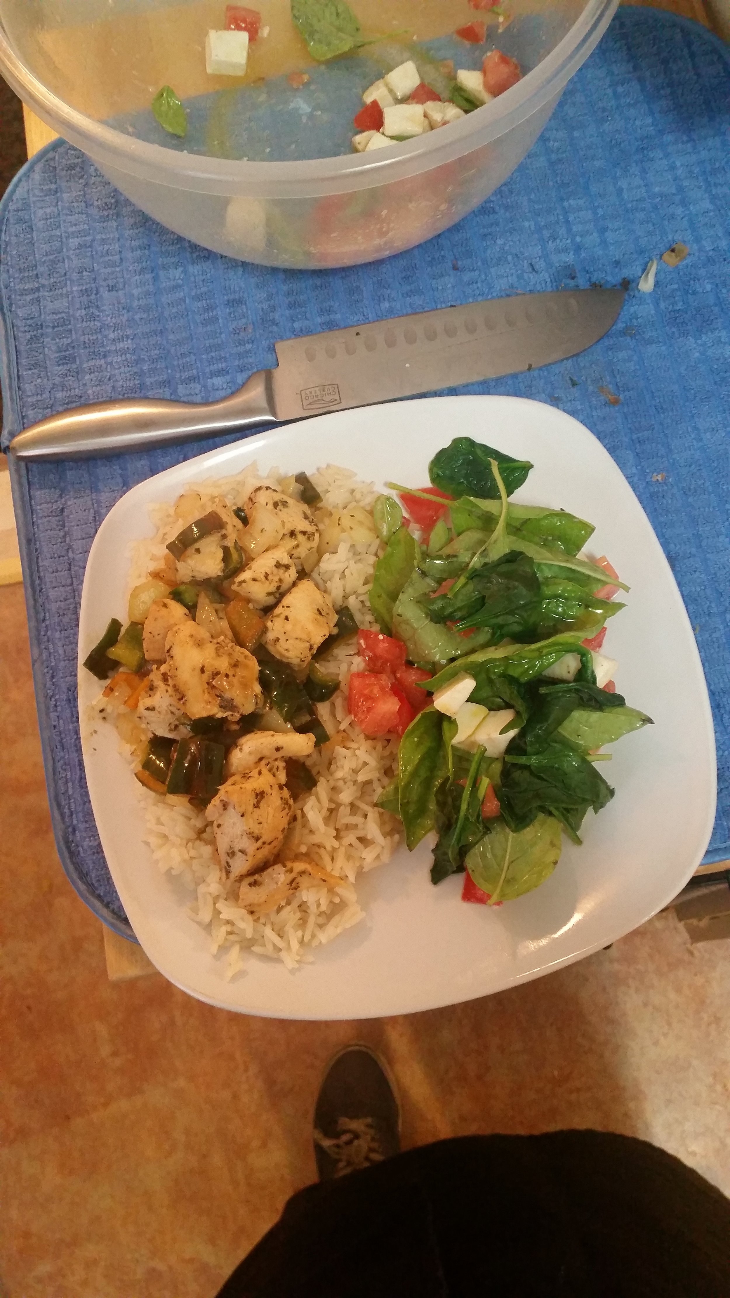 Show Plate - Pineapple Marinated Chicken with peppermint Infused Jasmine Rice and Caprese.jpg