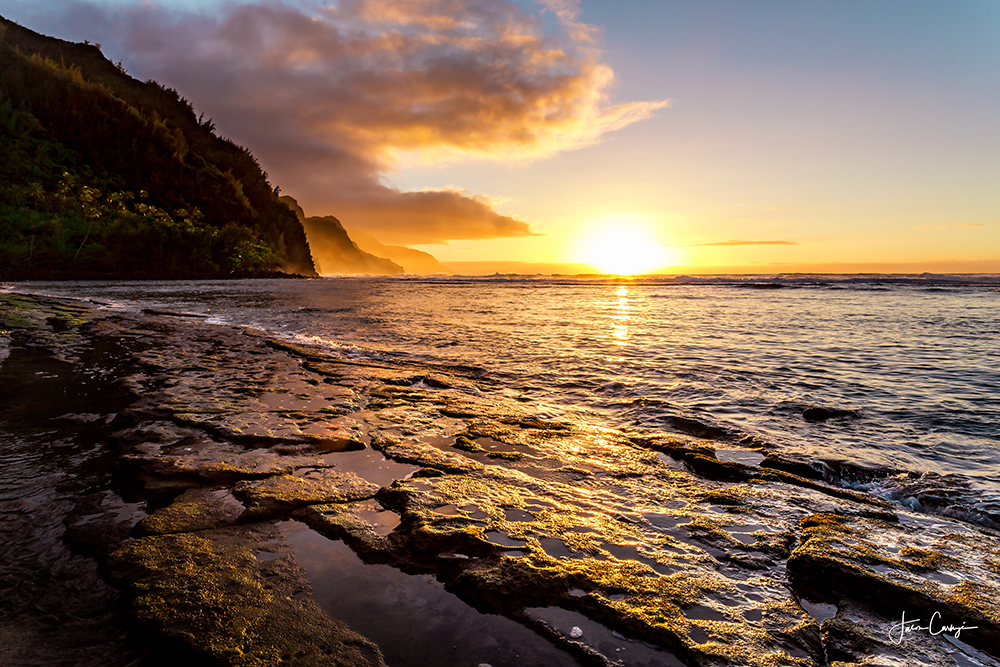 Ke‘e At Sunset