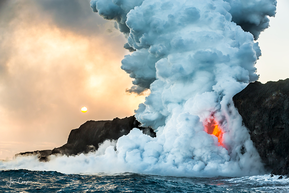 Volcano Vs Sun