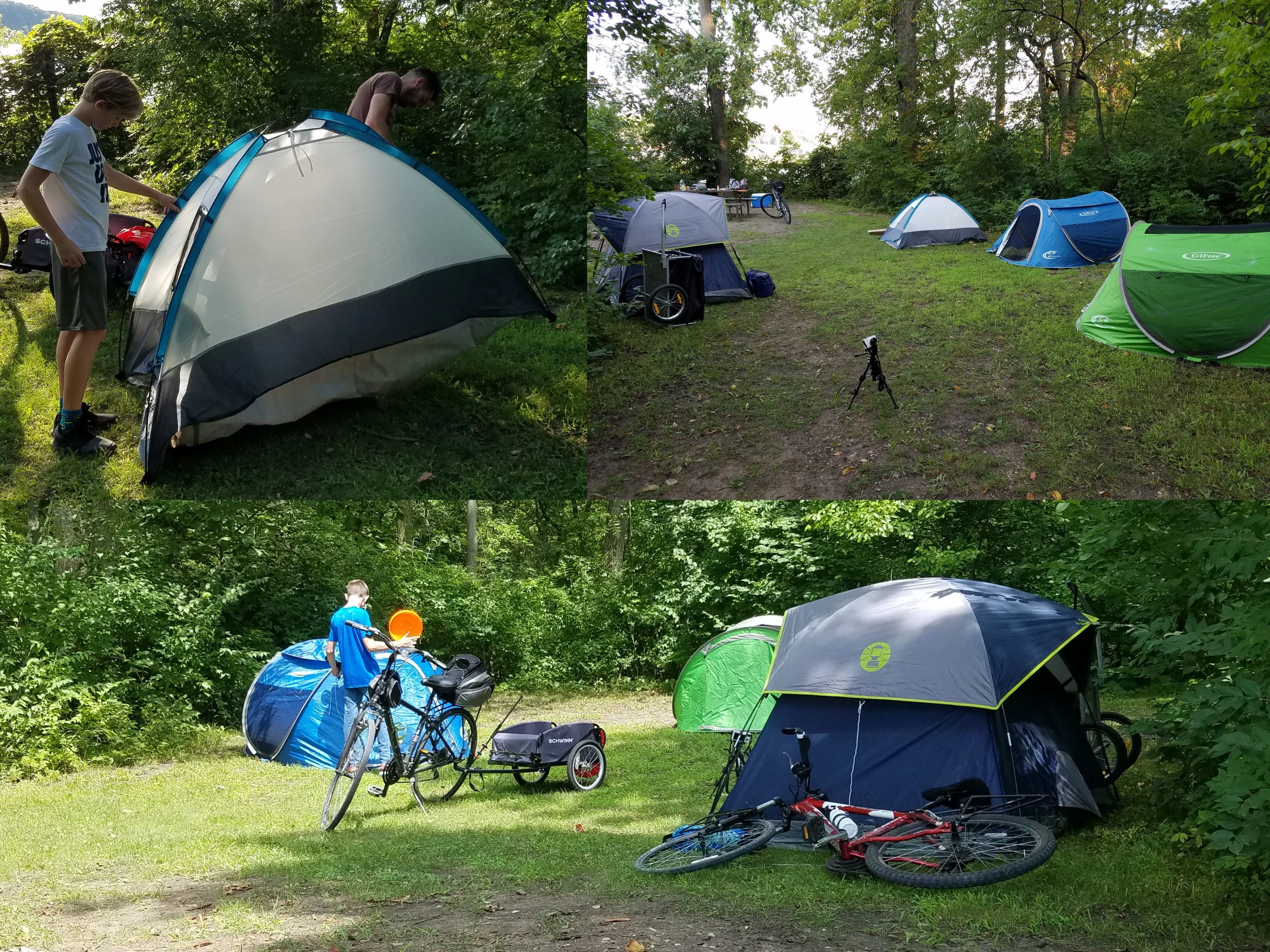 Setting up camp