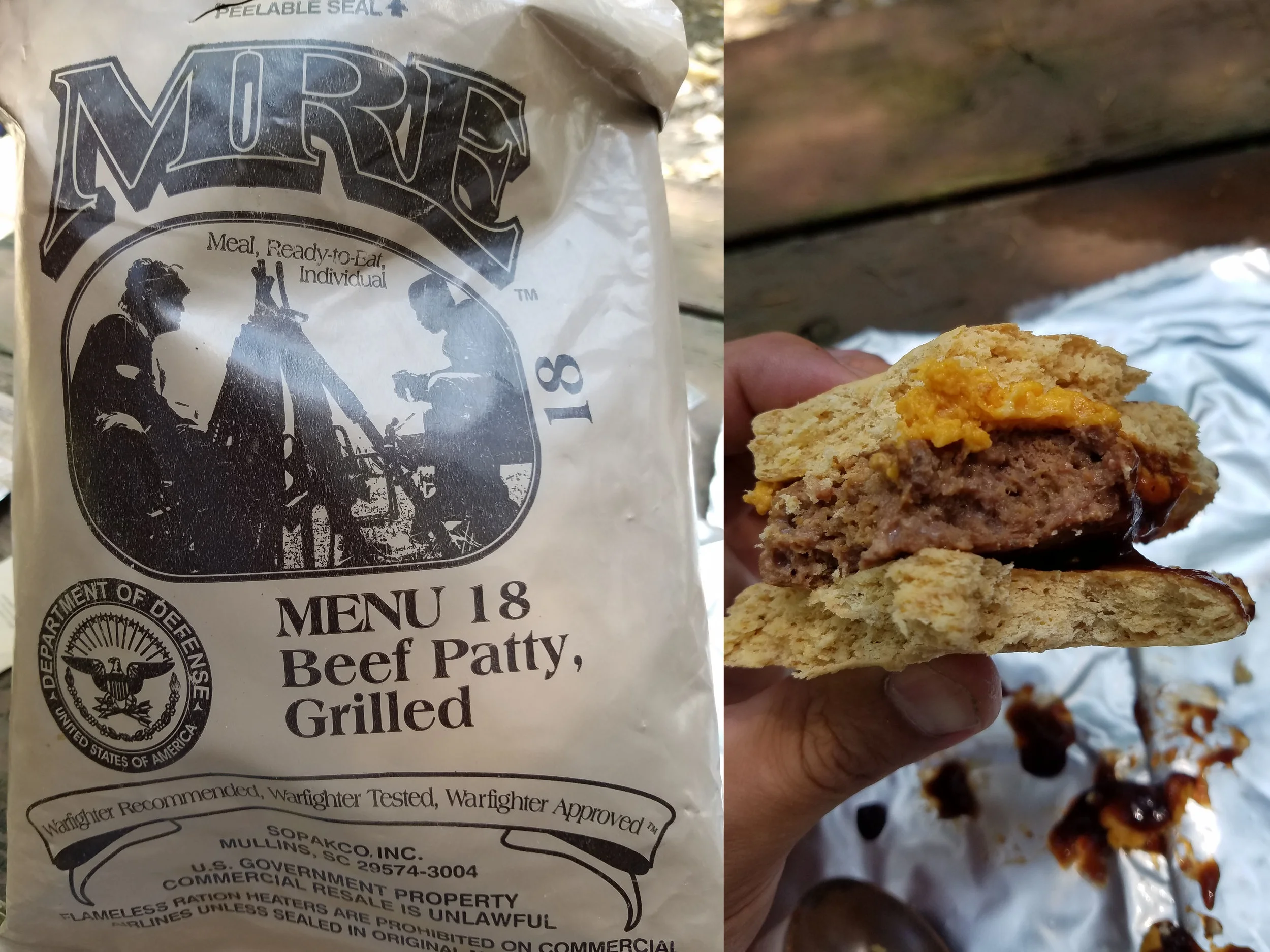 One of the finest cuisines the Army can provide.