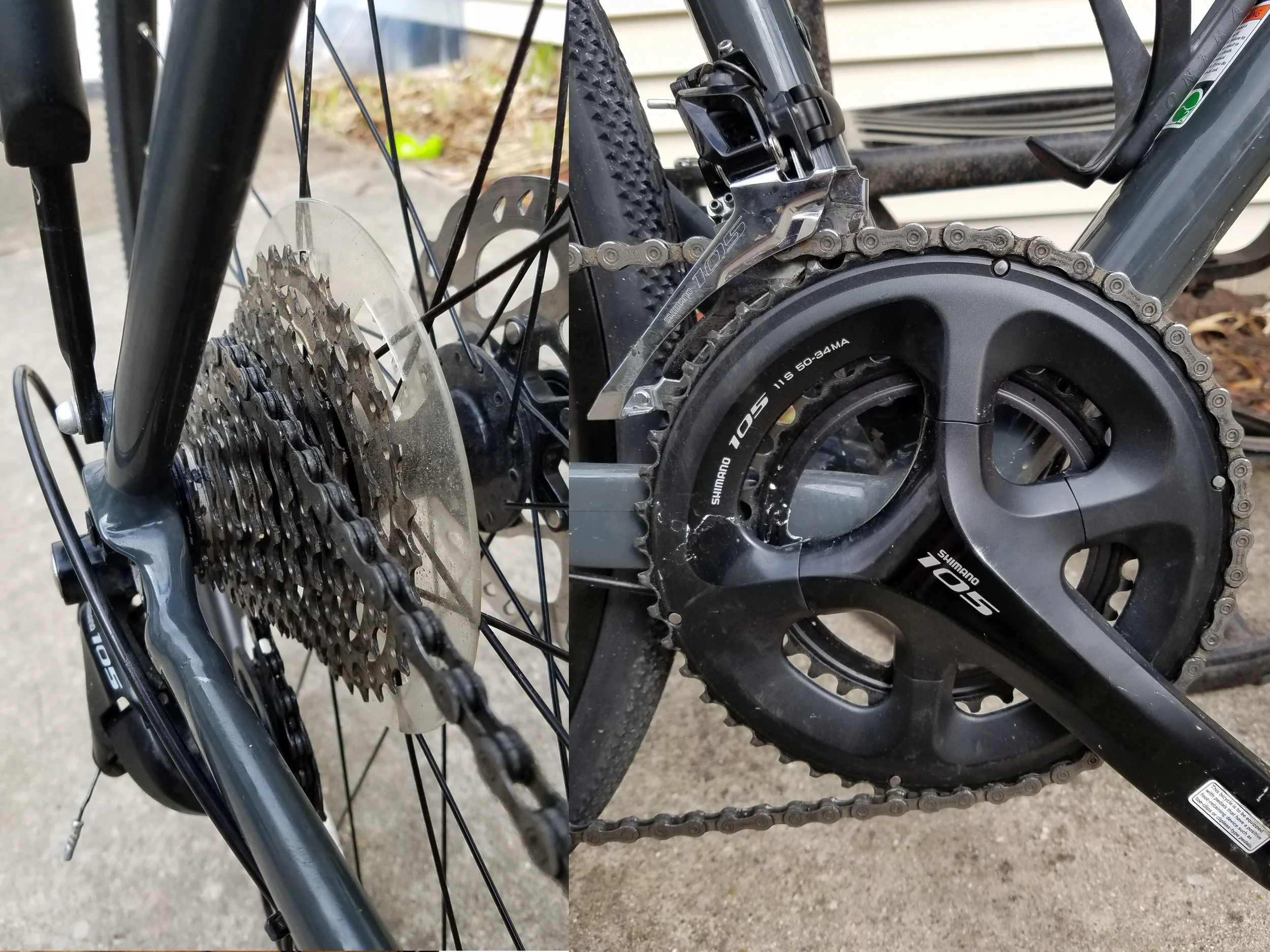 Gearing: mountain in the rear and road in the front