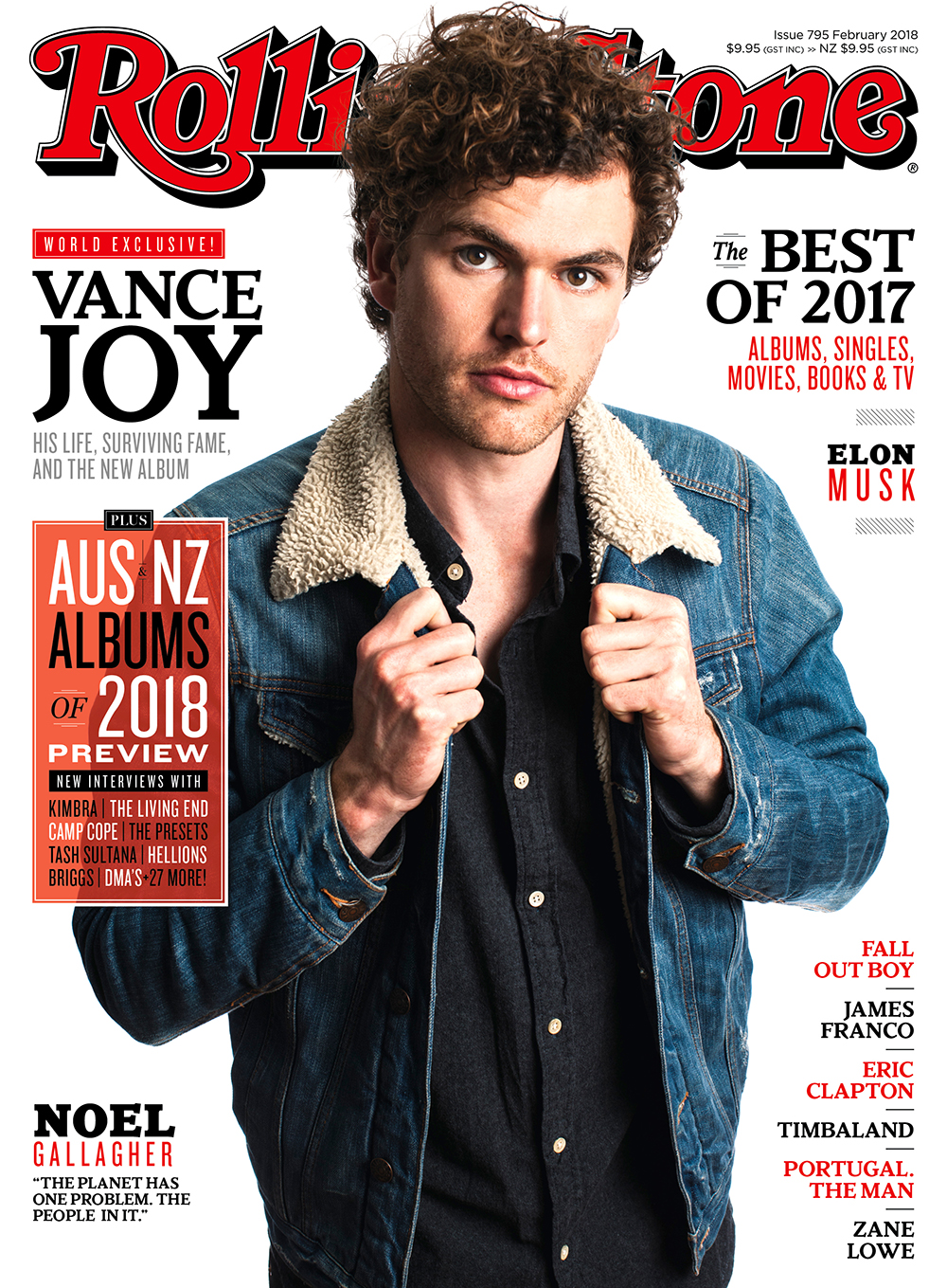 Vance Joy for Rolling Stone Australia, Feb 2018