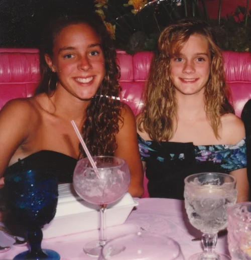 My Sister & I, circa 1989 (photo by Steve Boyle)