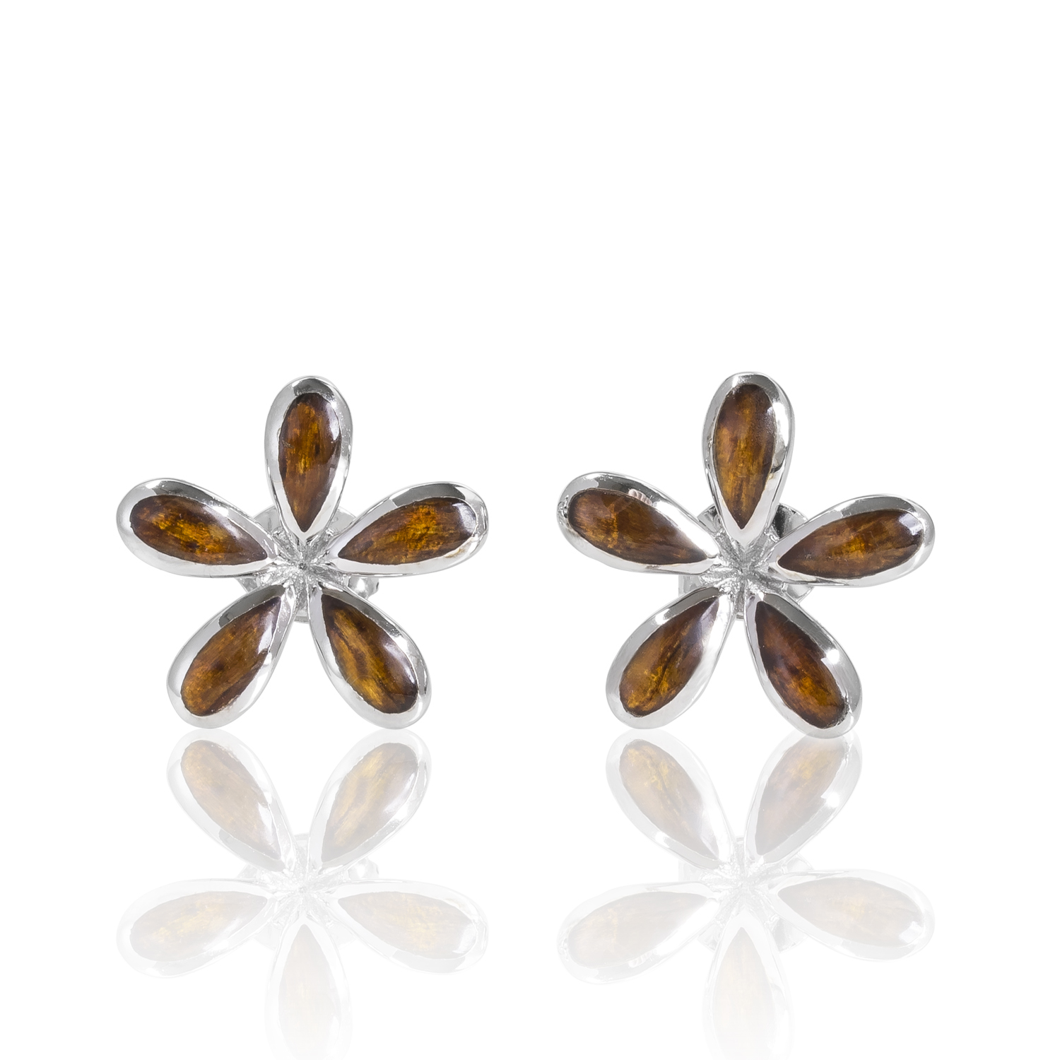 koa wood earrings