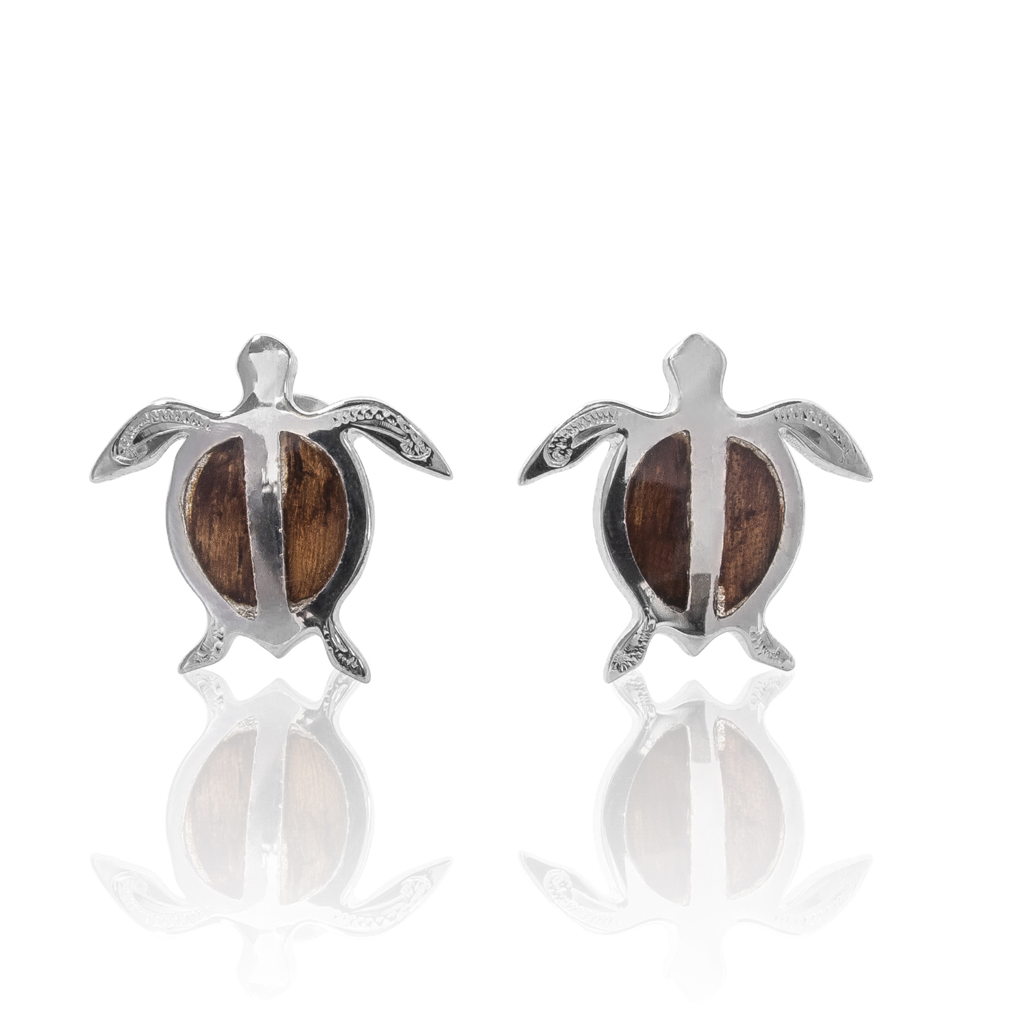 koa wood earrings