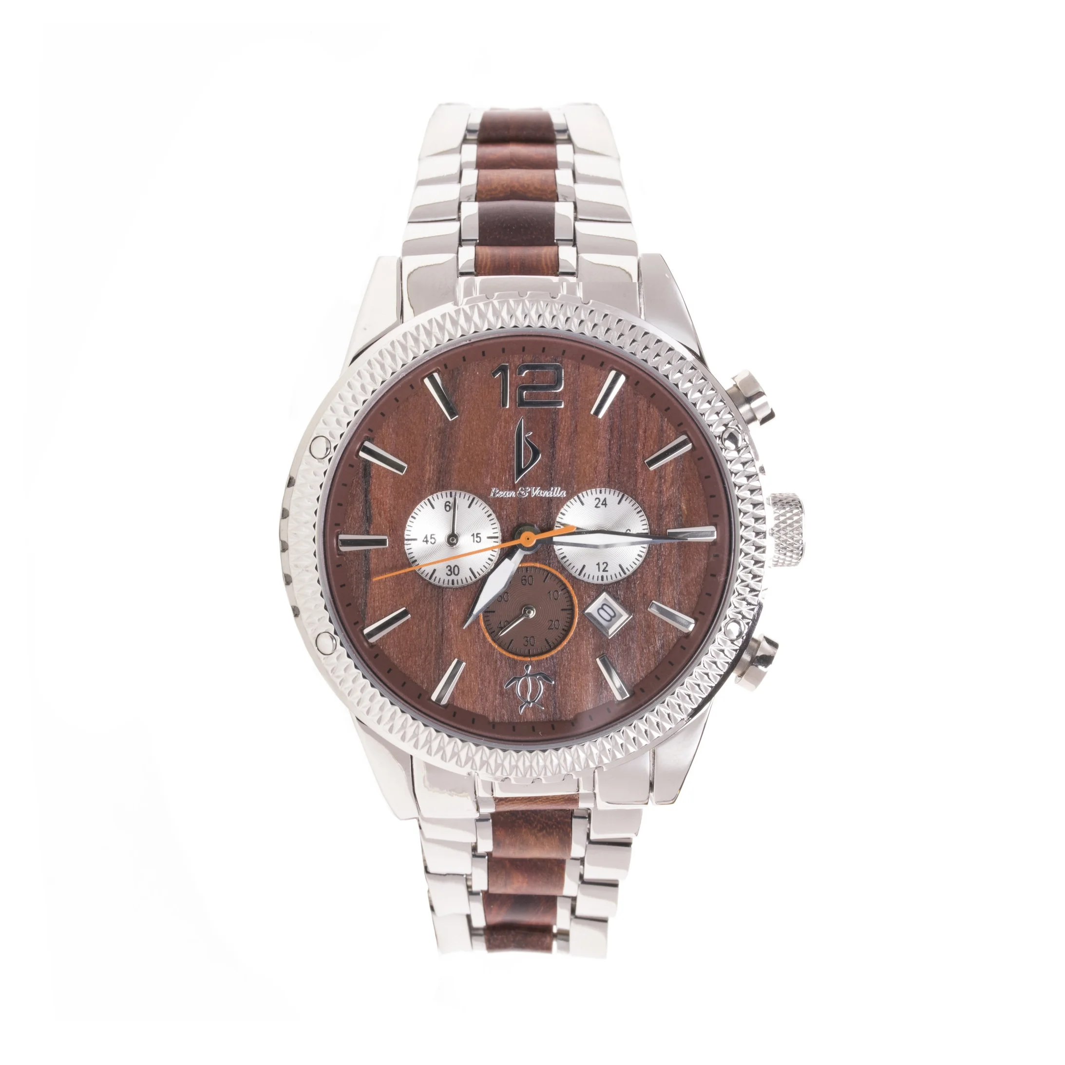 Wood Watch Stainless Steel