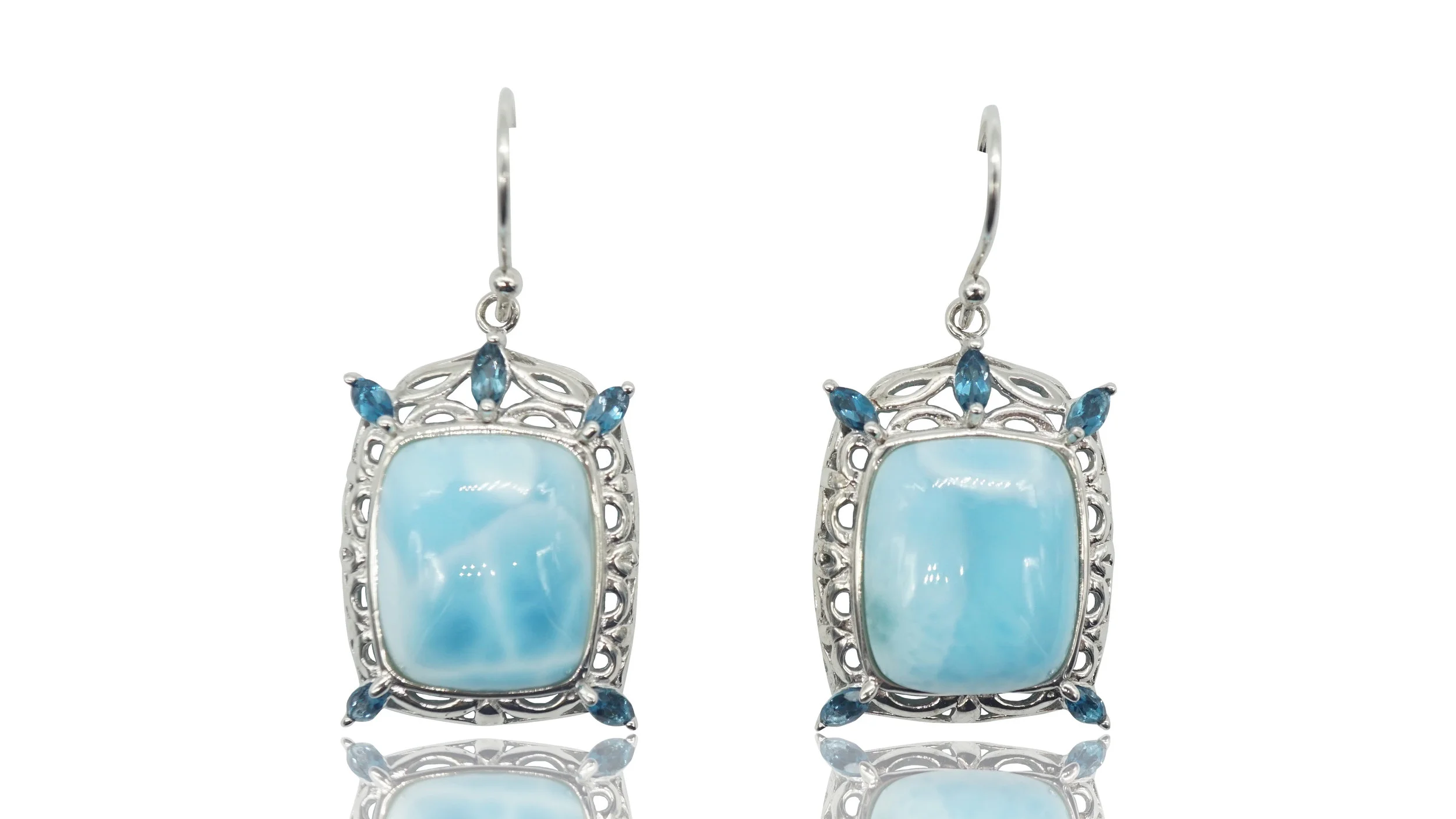 Larimar Earrings