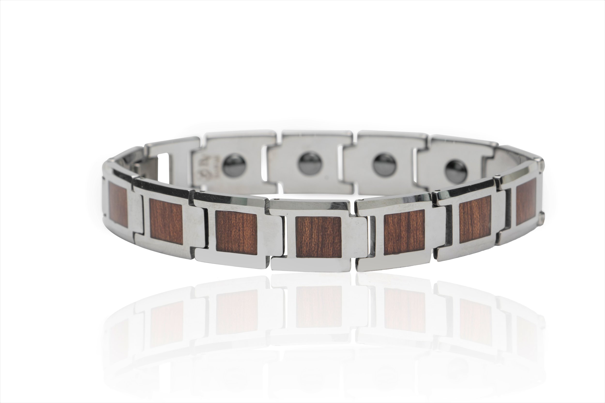 Men's Bracelet Stainless Steel & Tungsten 8.75