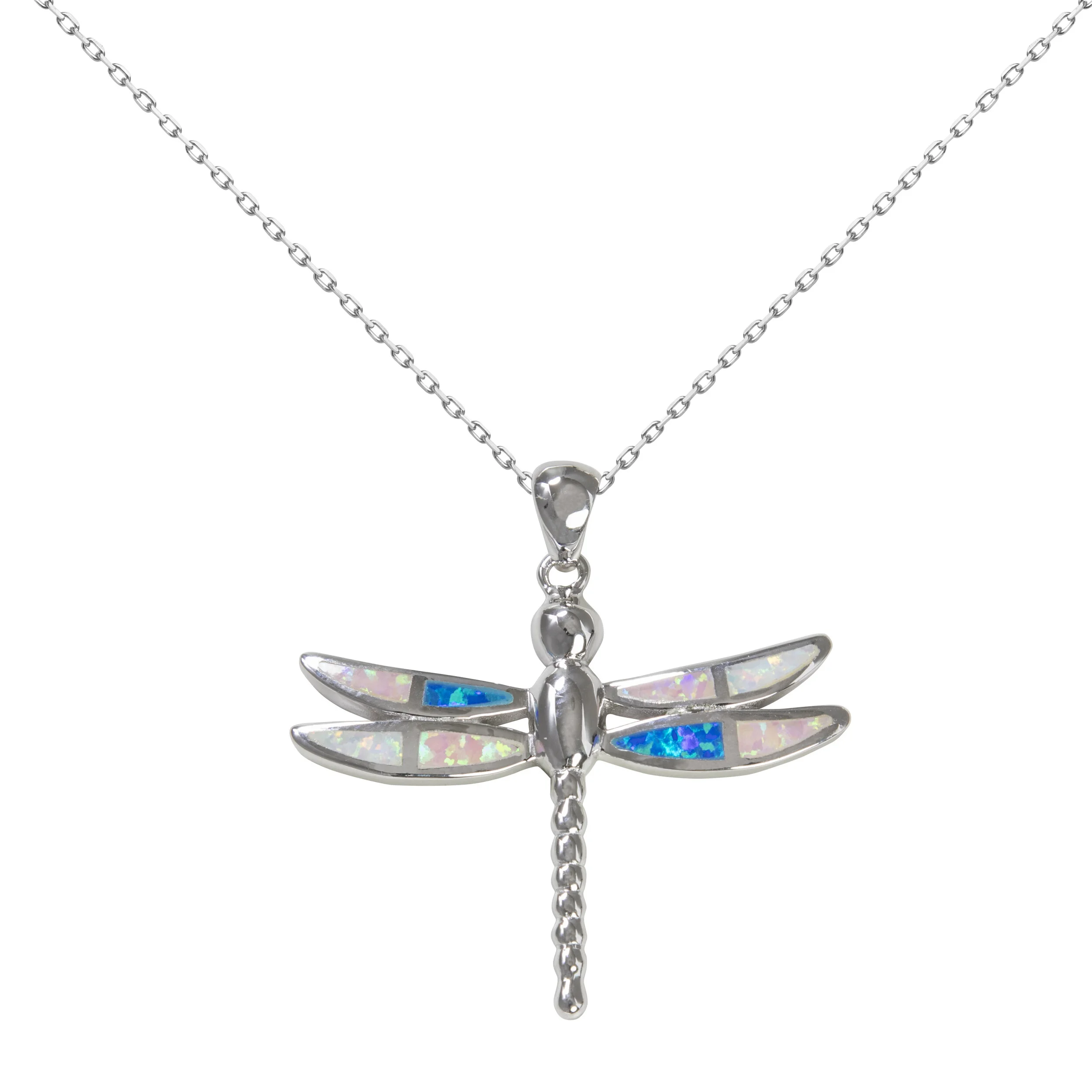 Multicolored Opal Firefly Pendant