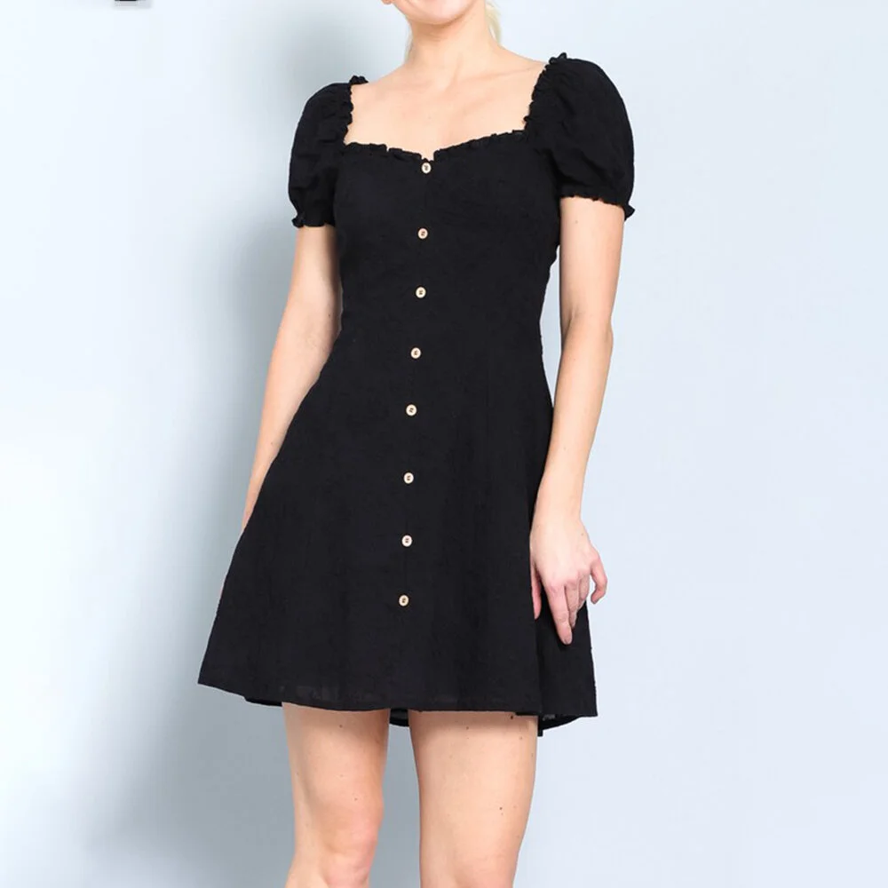 PUFF SLEEVE MICRO RUFFLE FLARE SHORT DRESS 9.jpg