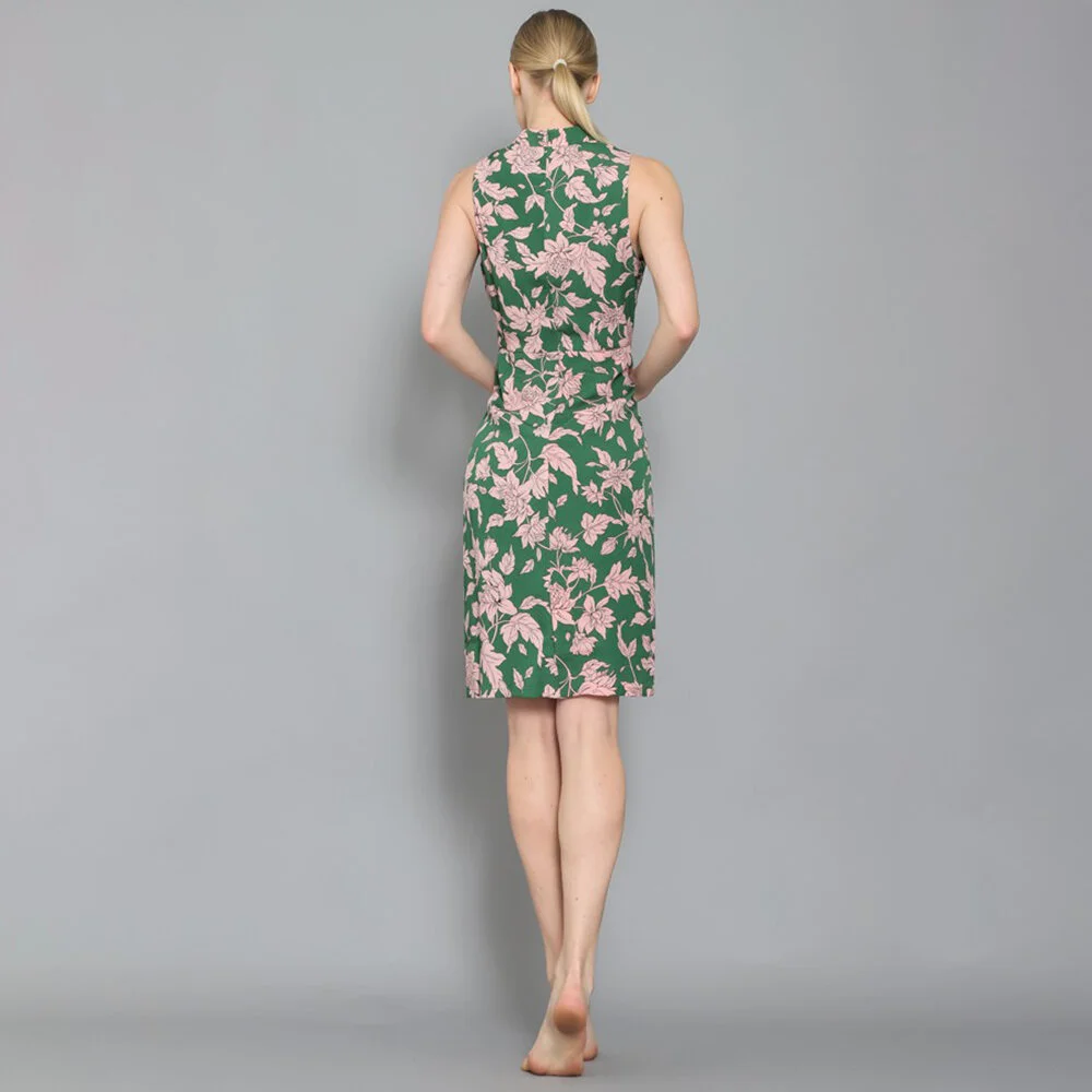 WOVEN SLEEVELESS FLORAL MANDARIN COLLAR DRESS 8.jpg