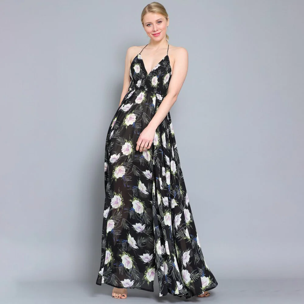 SMOCKED HALTER TIE BACK MAXI DRESS 2.jpg