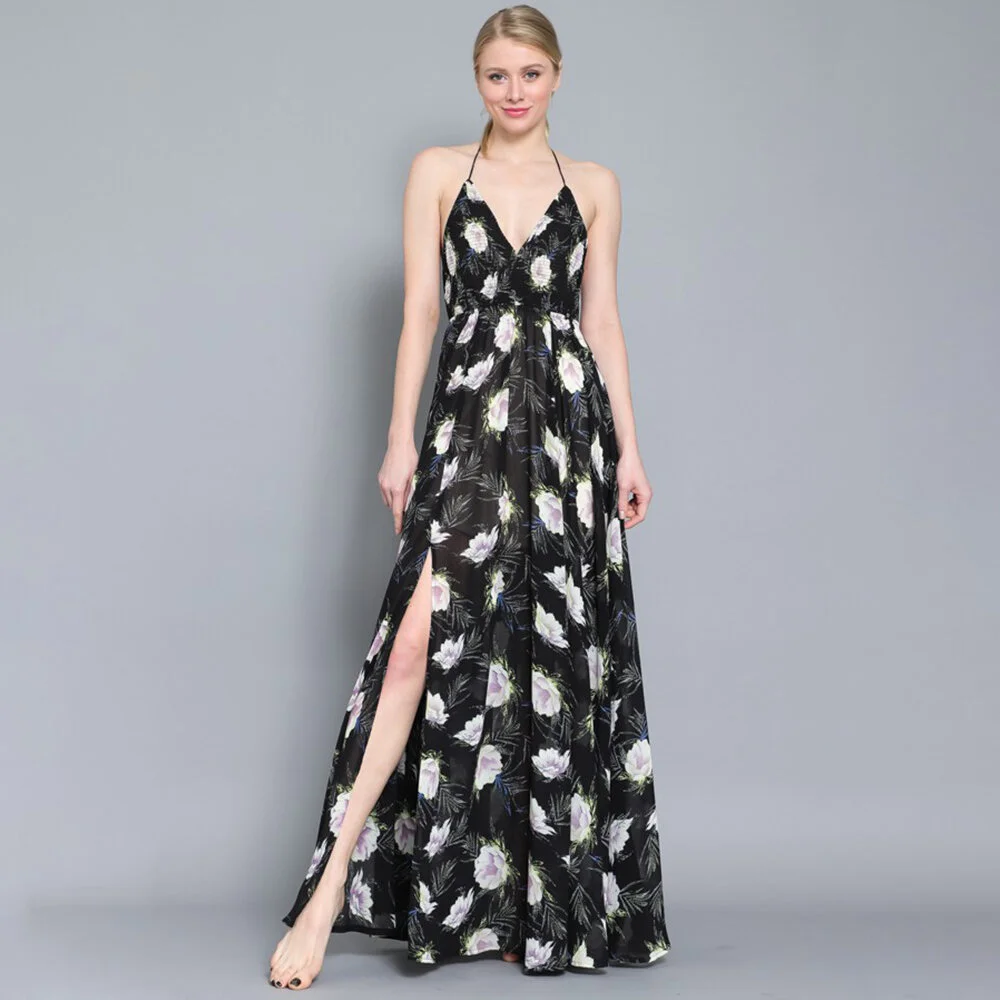 SMOCKED HALTER TIE BACK MAXI DRESS.jpg