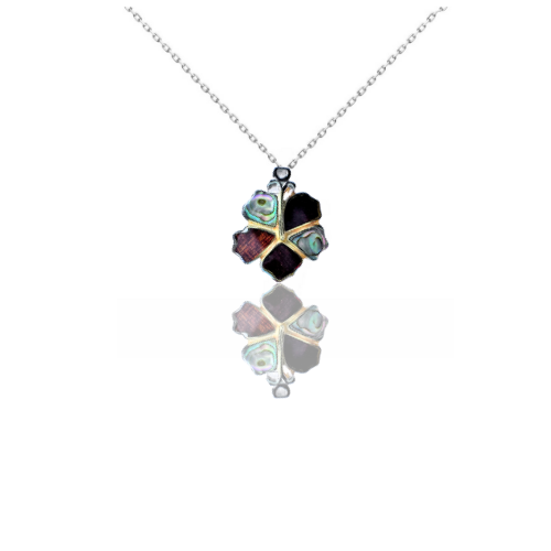 Koa/Abalone Hibiscus Flower