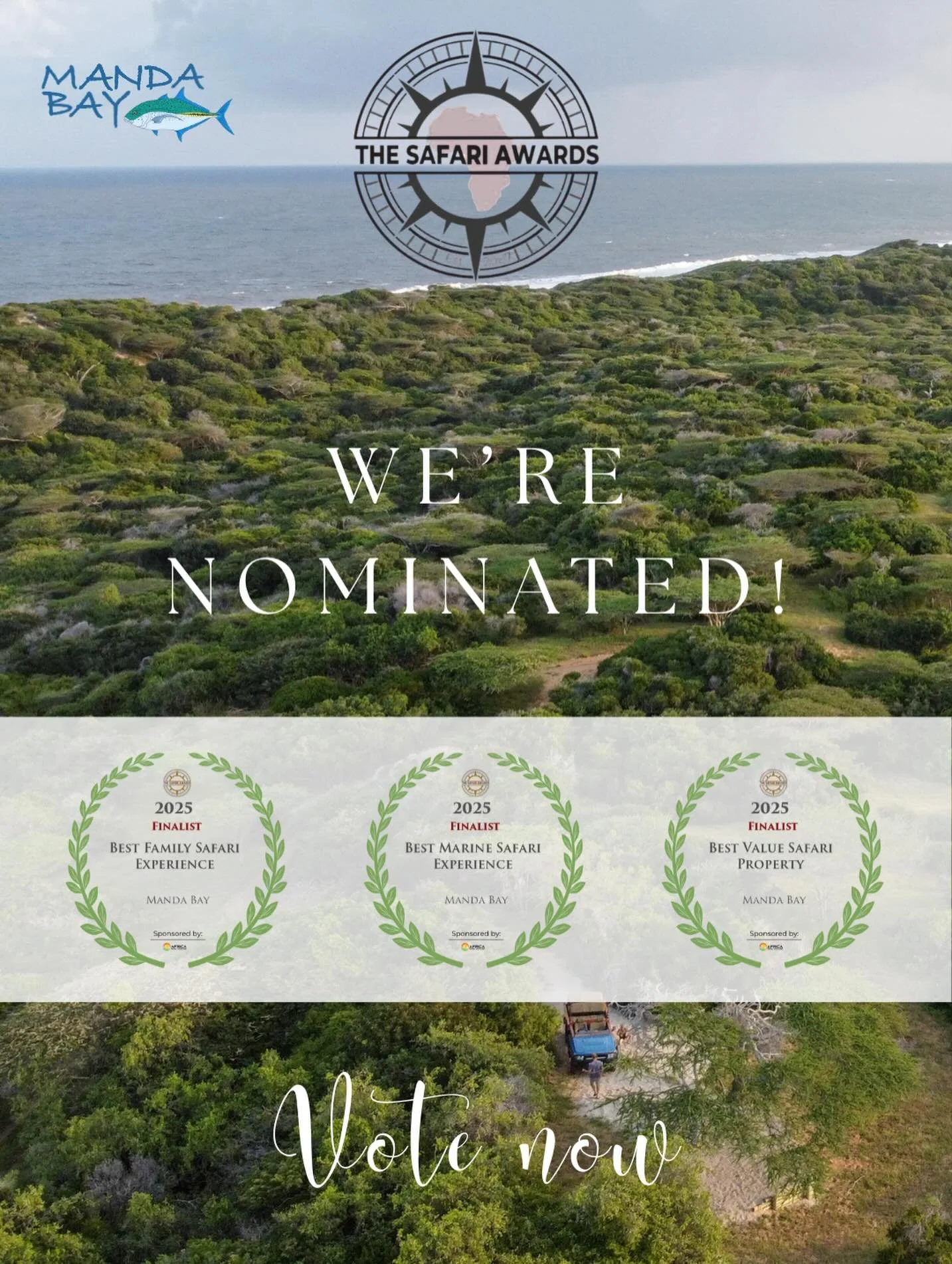 We&rsquo;re finalists in the 2025 Safari Awards! ✨🌿

From family adventures to marine magic and incredible value &mdash; you&rsquo;ve helped put our barefoot paradise on the map.

If we&rsquo;ve ever made you feel at home, barefoot and blissfully ha