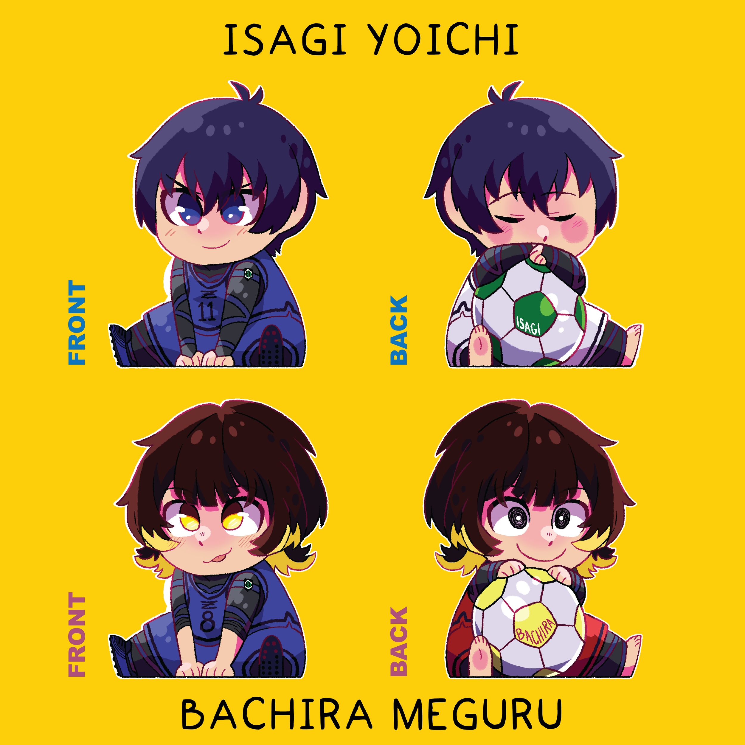 BLUE LOCK keychains isagi_Bachira-01.png