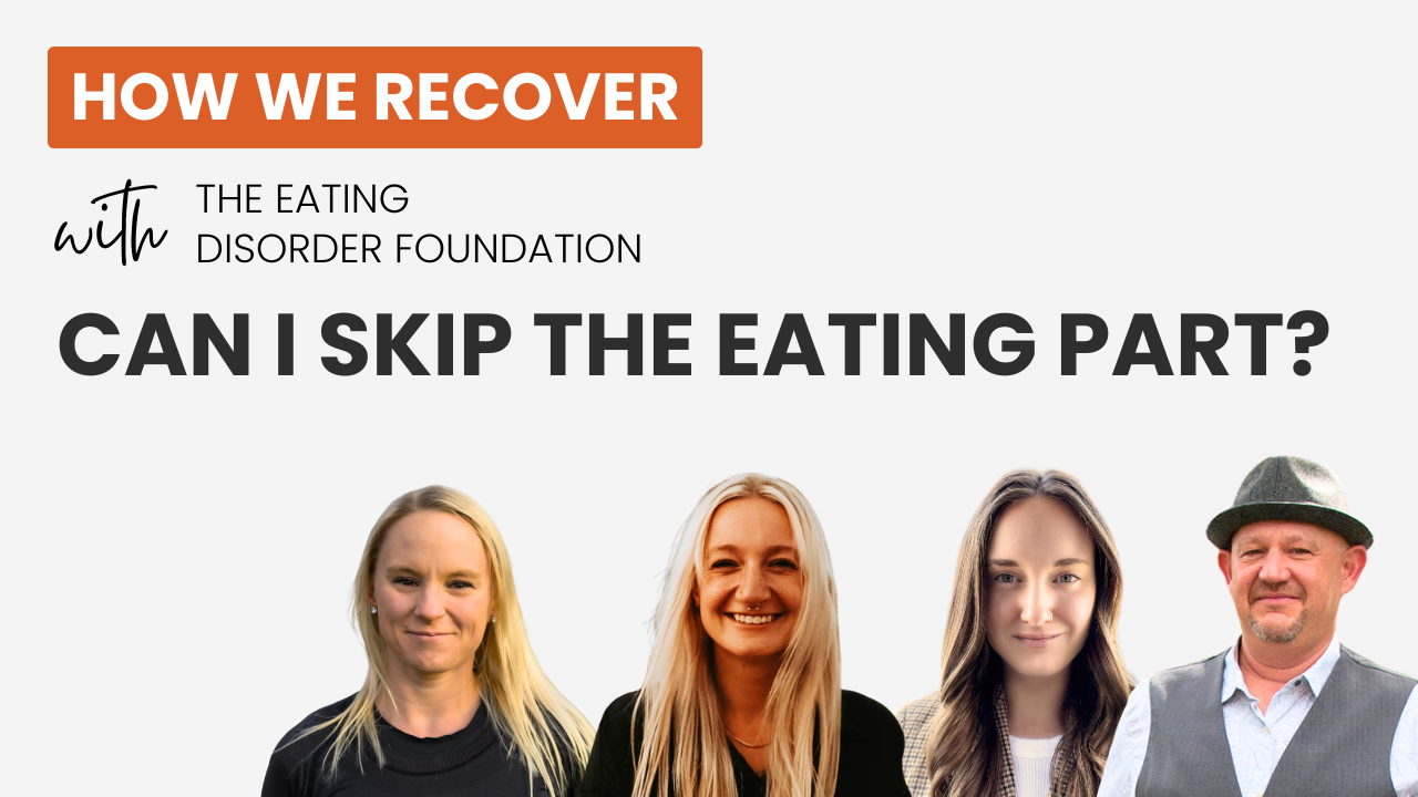 How We Recover: Can I Skip the Eating Part?