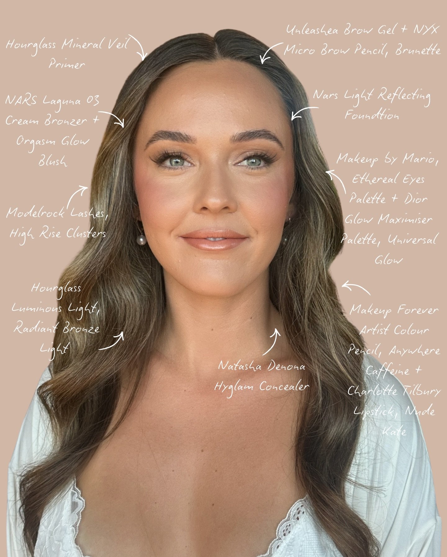 😍 Gorgeous bride Maddie ✨ I loved creating this look 🥹 it feels like the perfect intersection of glam, full coverage yet natural and glowing. This kind of complexion looks flawless all day, yet radiant at the same time 🙌🏼 

We didn&rsquo;t go too