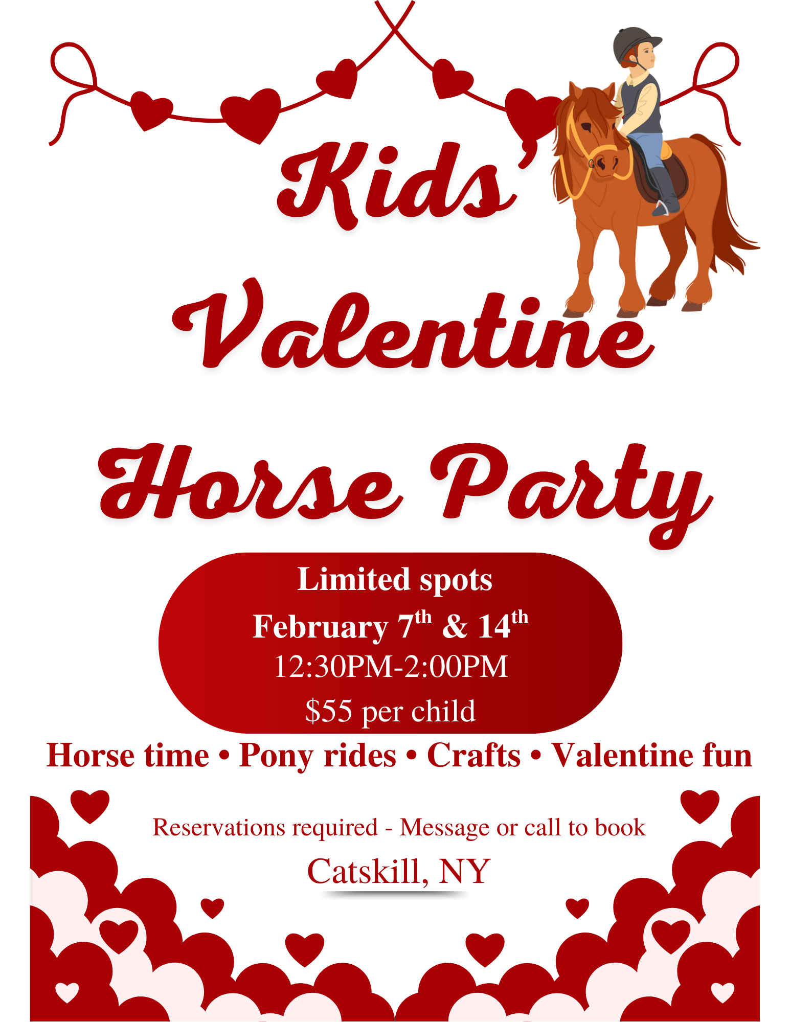 Kid's Valentine's Horse Party 