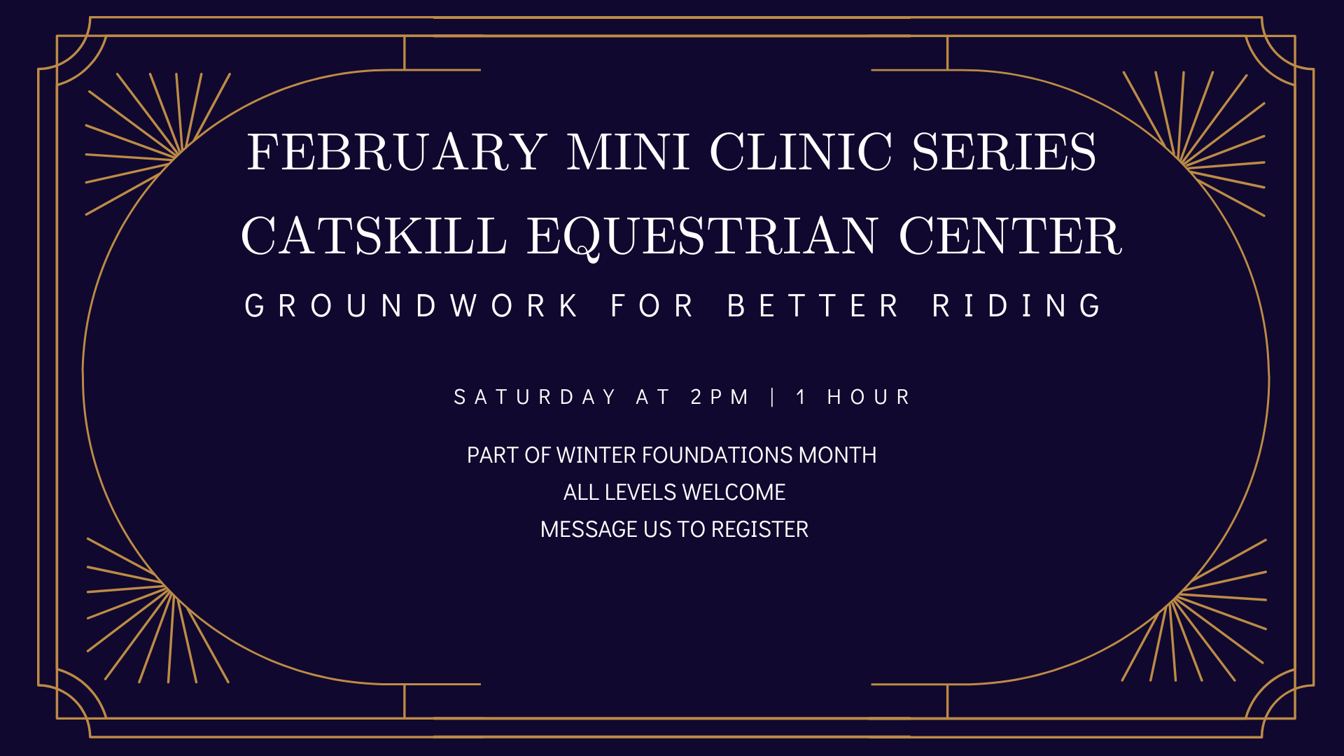 Groundwork for Better Riding