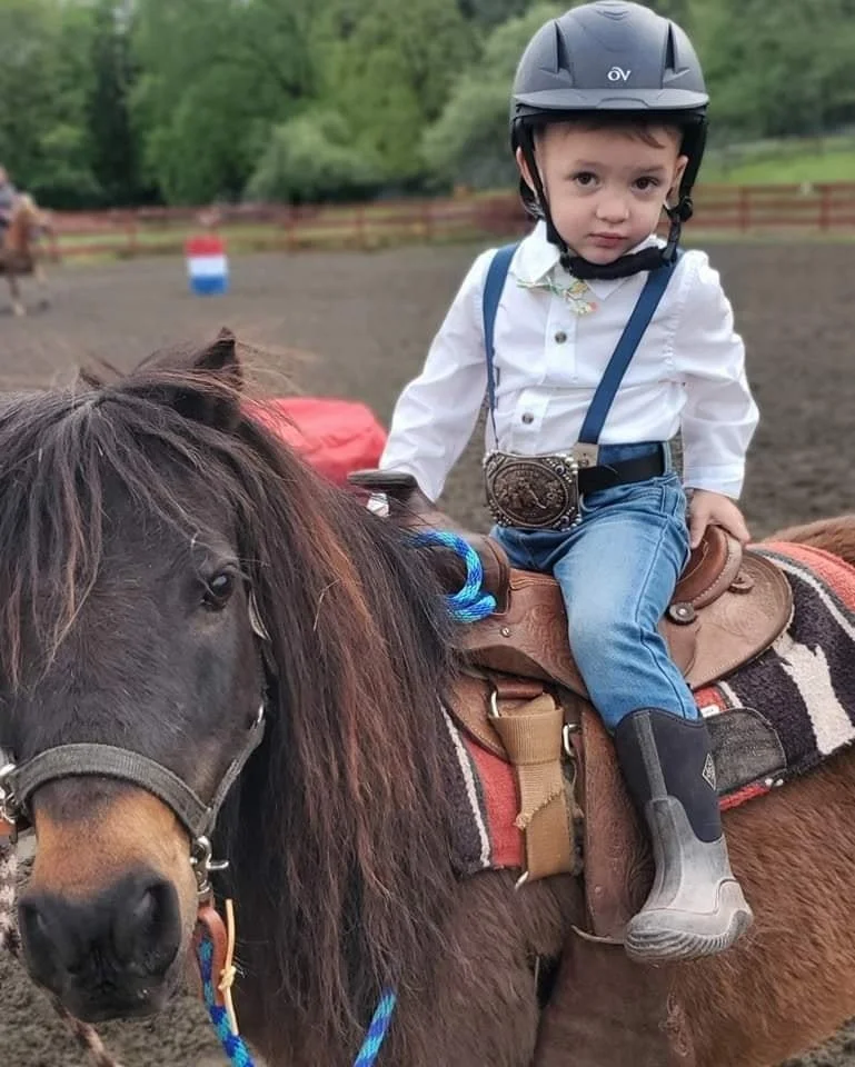 kids pony ride horseback riding lessons mommy and me class