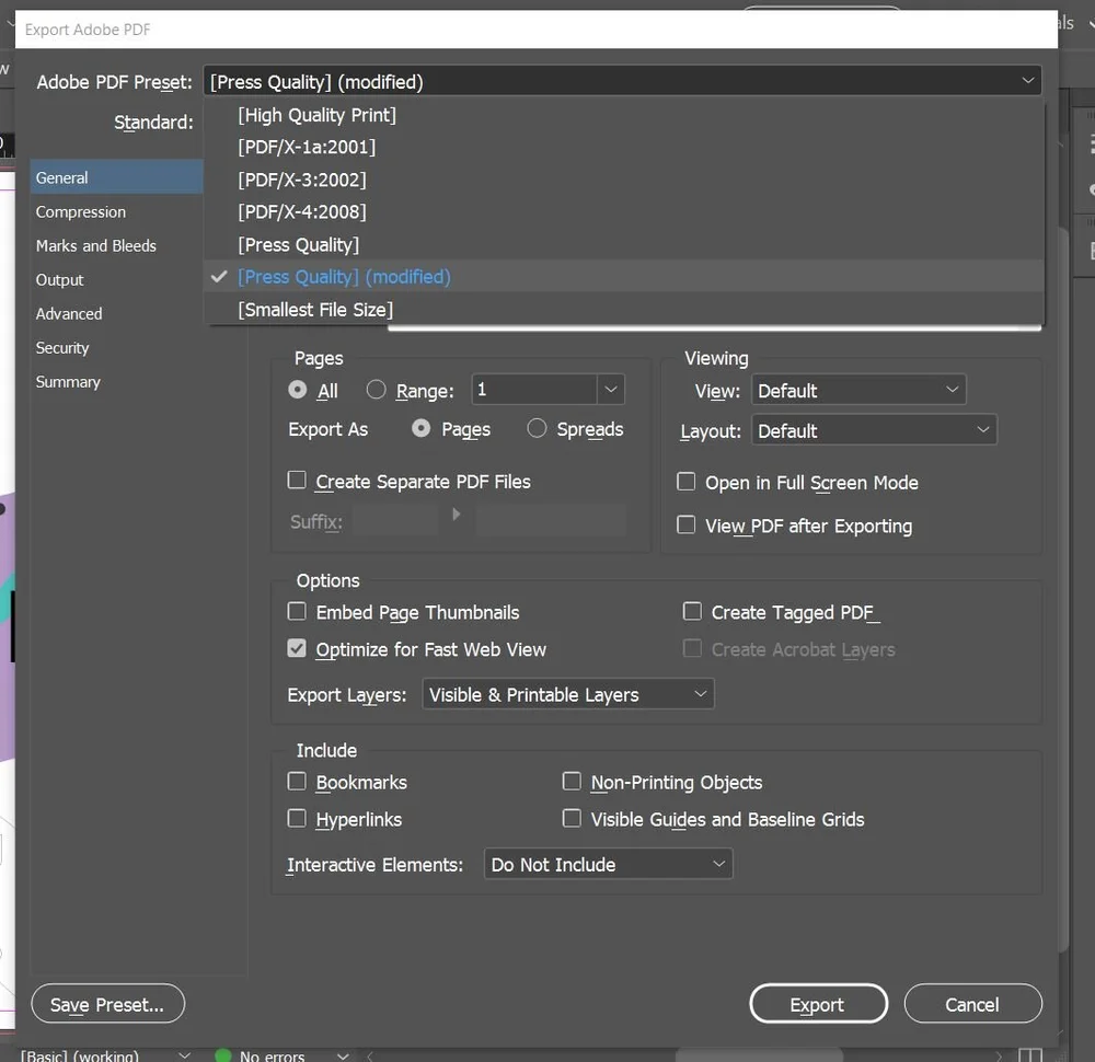 Preparing InDesign for Printing — VCUarts Qatar FabLab