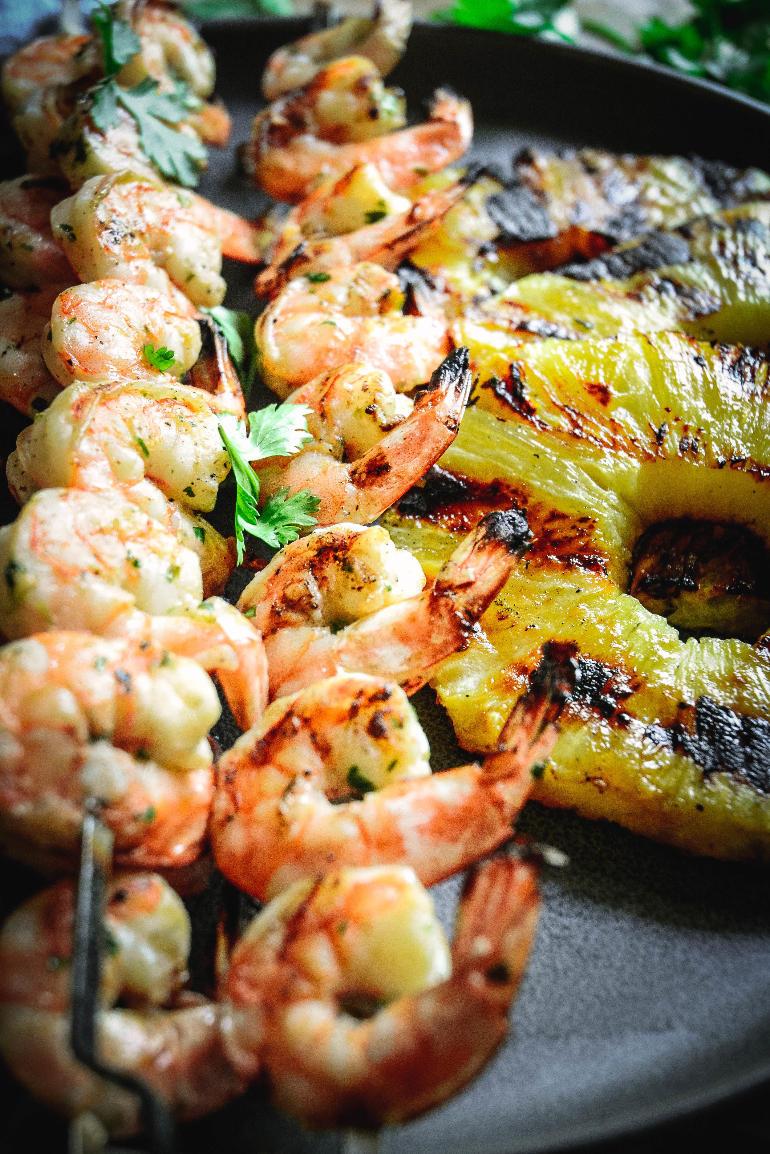  hone lime grilled shrimp with pineapple 