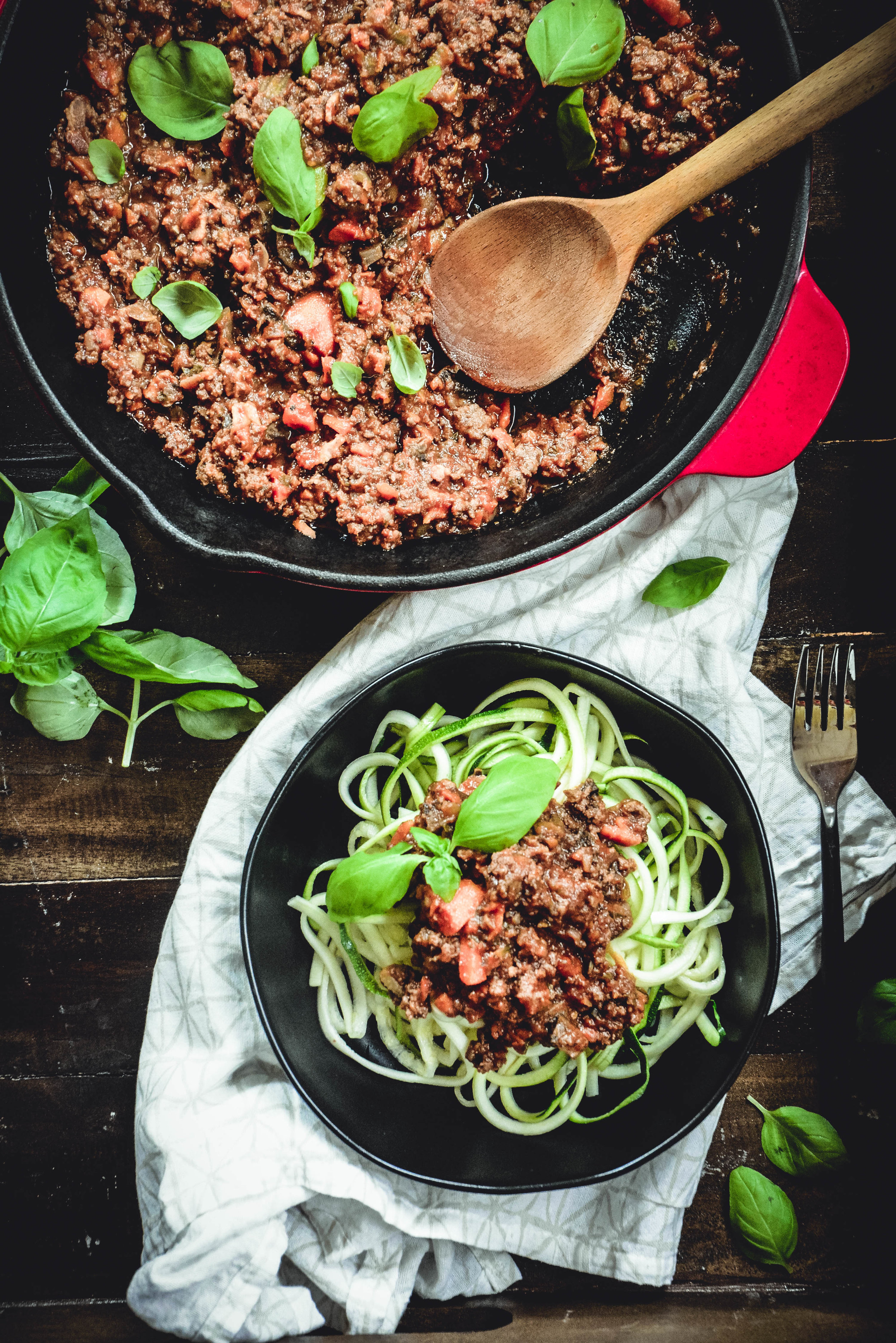  Want the ultimate comfort food? Bolognese sauce does it for me and I think you'll agree! With a few shortcuts this sauce can be ready in 45 minutes. It's loaded with vegetables, when served over zucchini noodles, it's low carb, paleo and whole 30. Check it out! #bolognesesauce, #bolognese, #paleo, #whole30, #meatsauce, #realfood, #calmeats, #lowcarb, #keto, #dairyfree, #glutenfree, #zucchininoodles, #zoodles 